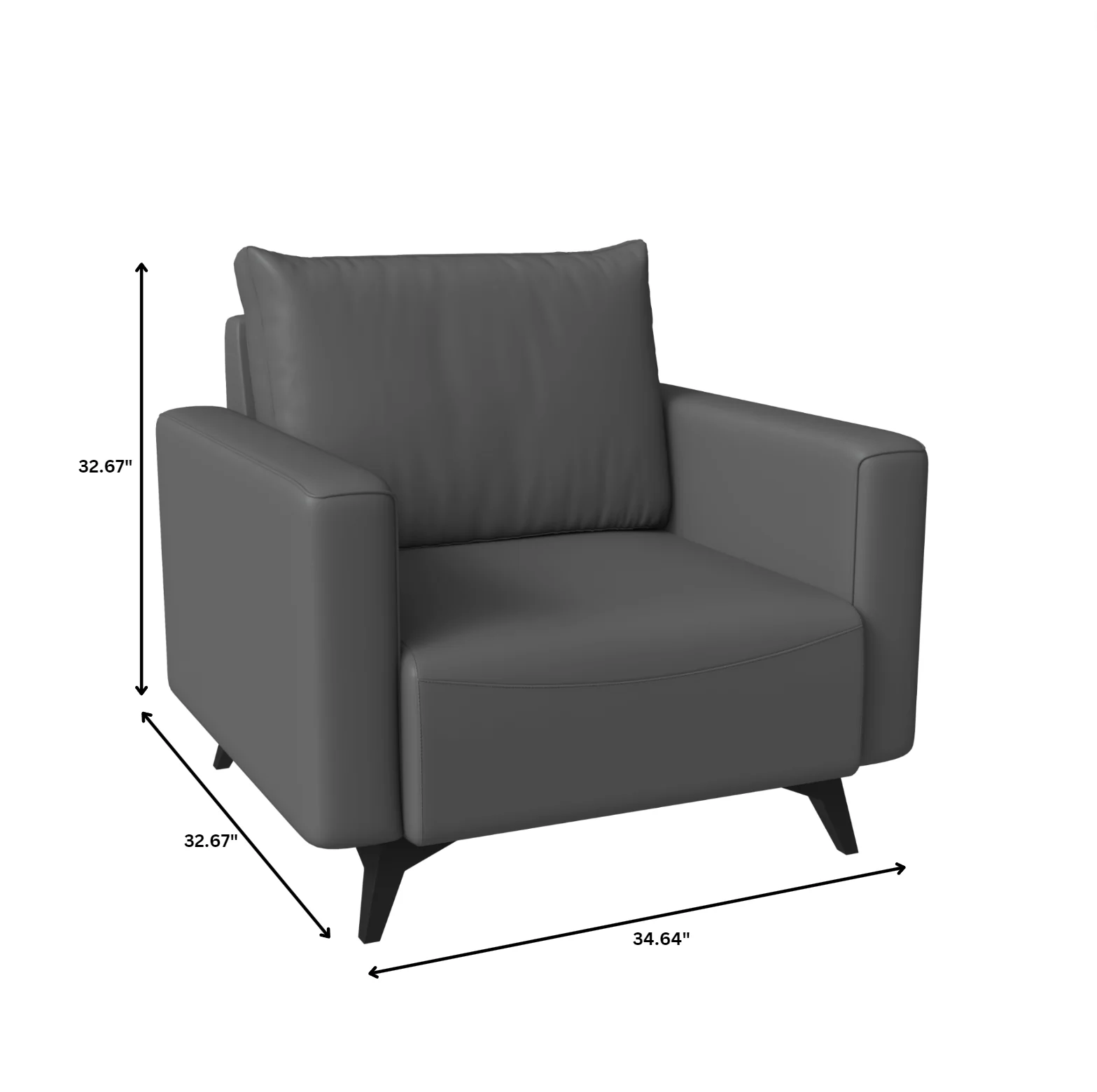 Inno Collection Single Seater Sofa In Grey