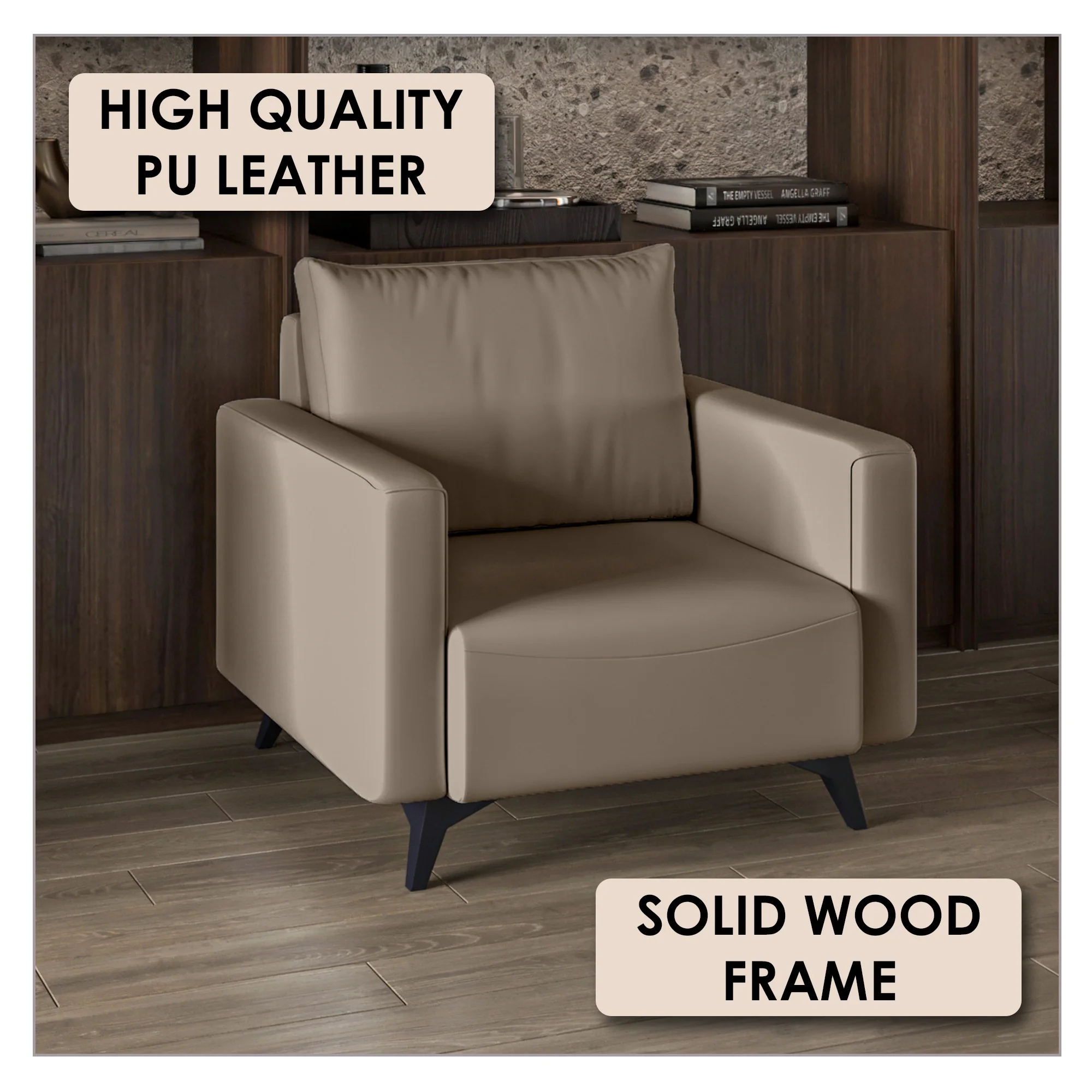 Inno Collection Single Seater Sofa In Taupe