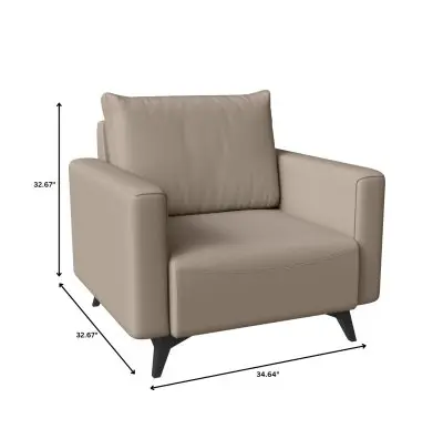 Inno Collection Single Seater Sofa In Taupe