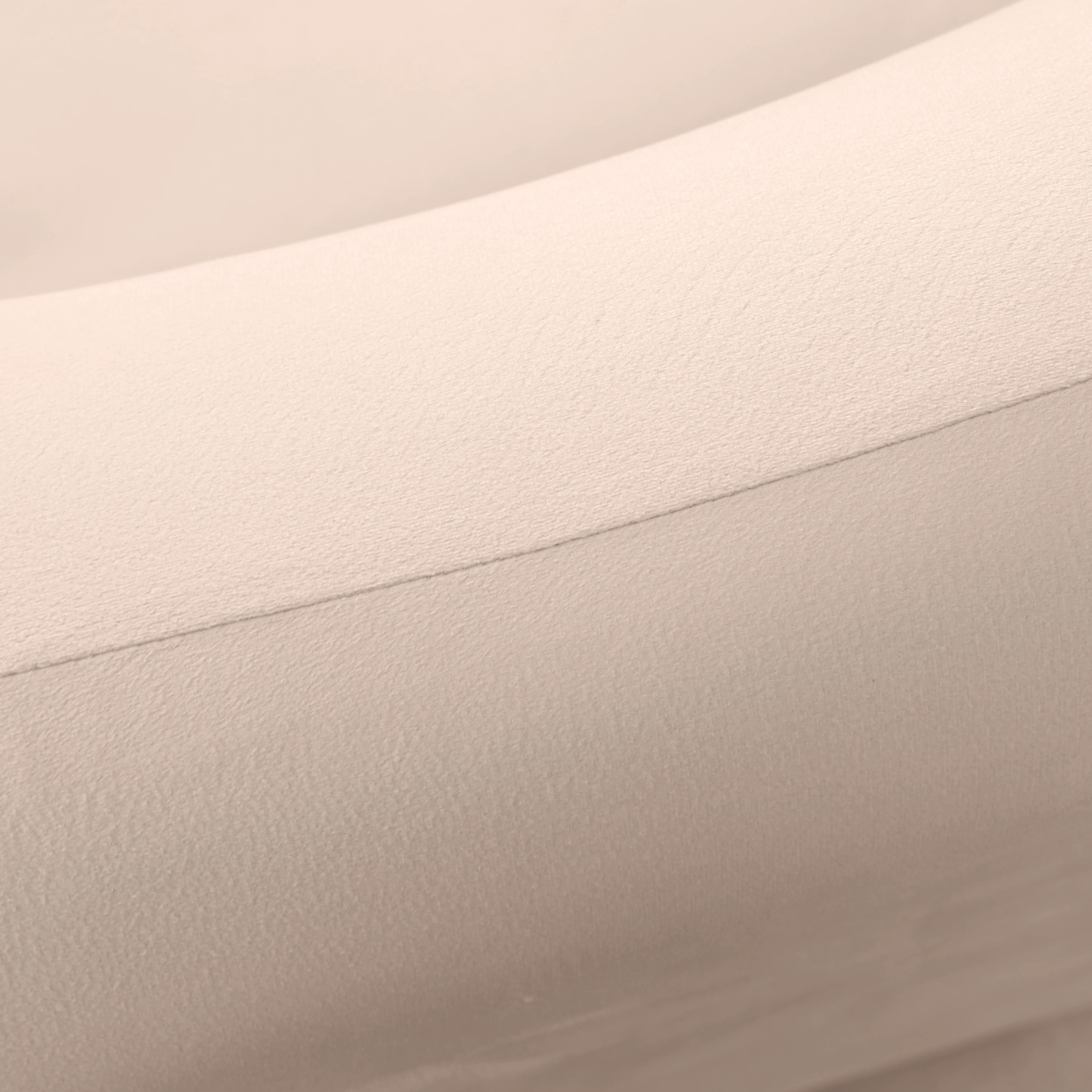 Klyx Collection Modern Accent Chair in Beige Velvet