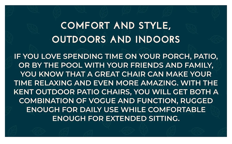 Kent Outdoor Patio Plastic Dining Chair, Set of 2