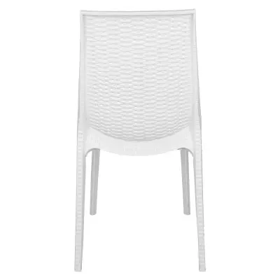 Kent Outdoor Patio Plastic Dining Chair, Set of 2