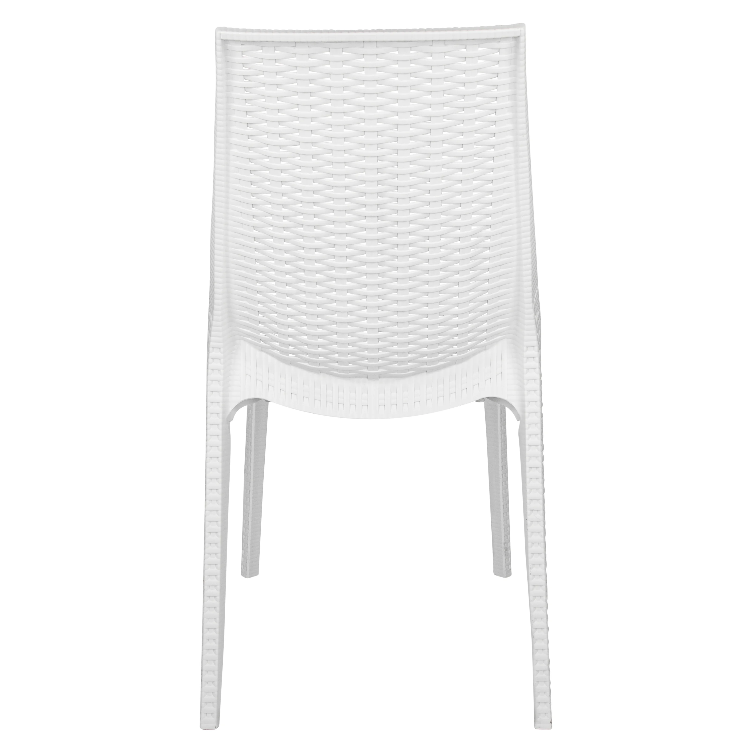 Kent Outdoor Patio Plastic Dining Chair, Set of 4