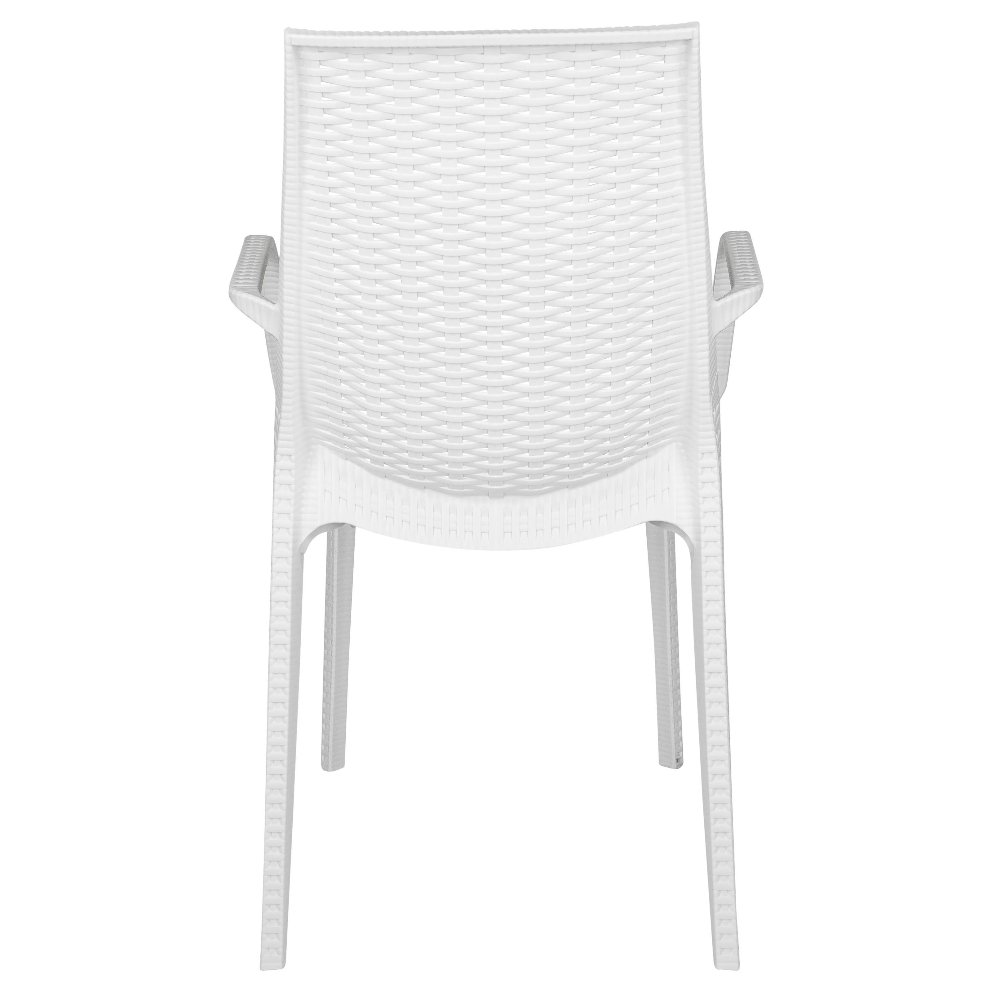Kent Outdoor Patio Plastic Dining Arm Chair