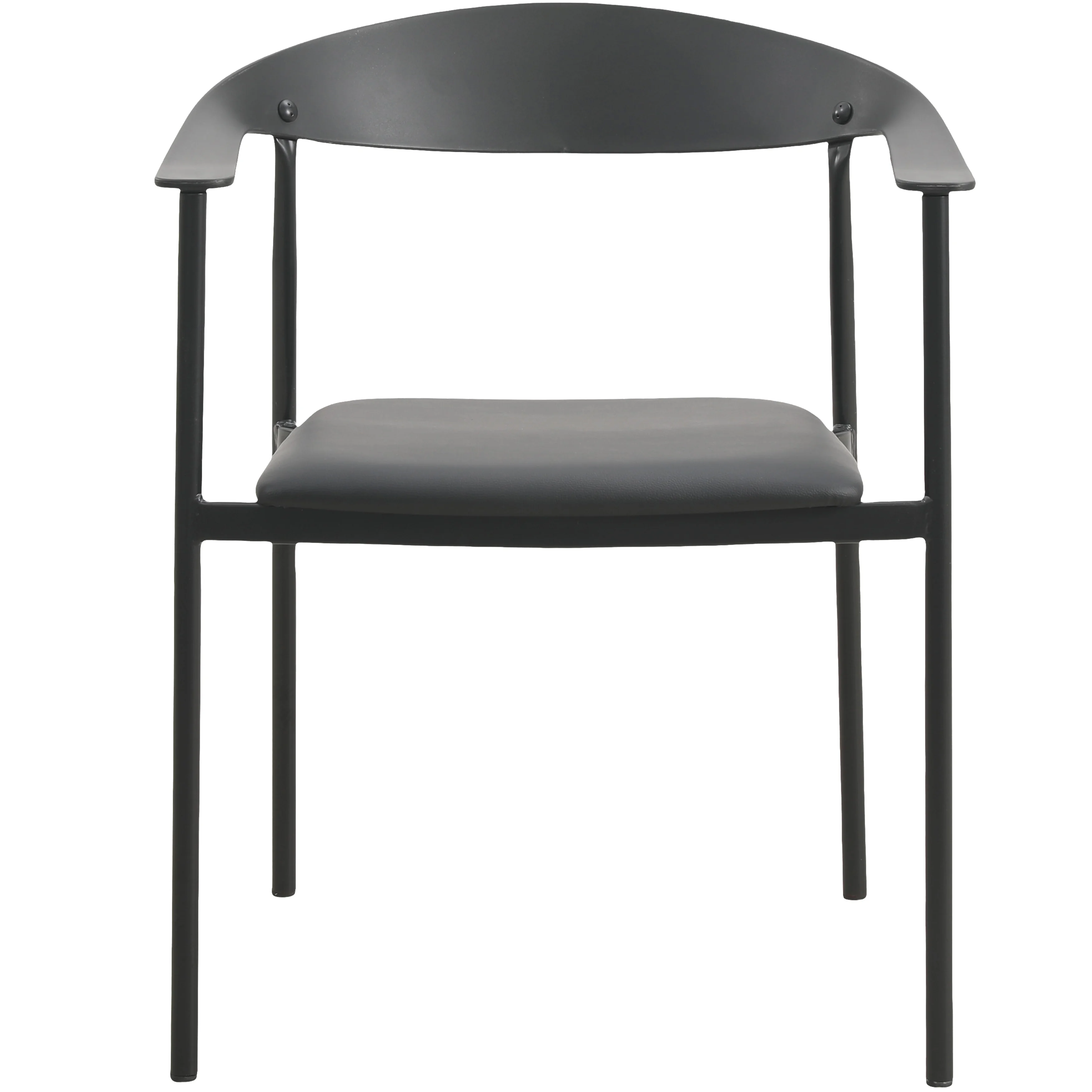 Kora Collection Modern Dining Chair in Black