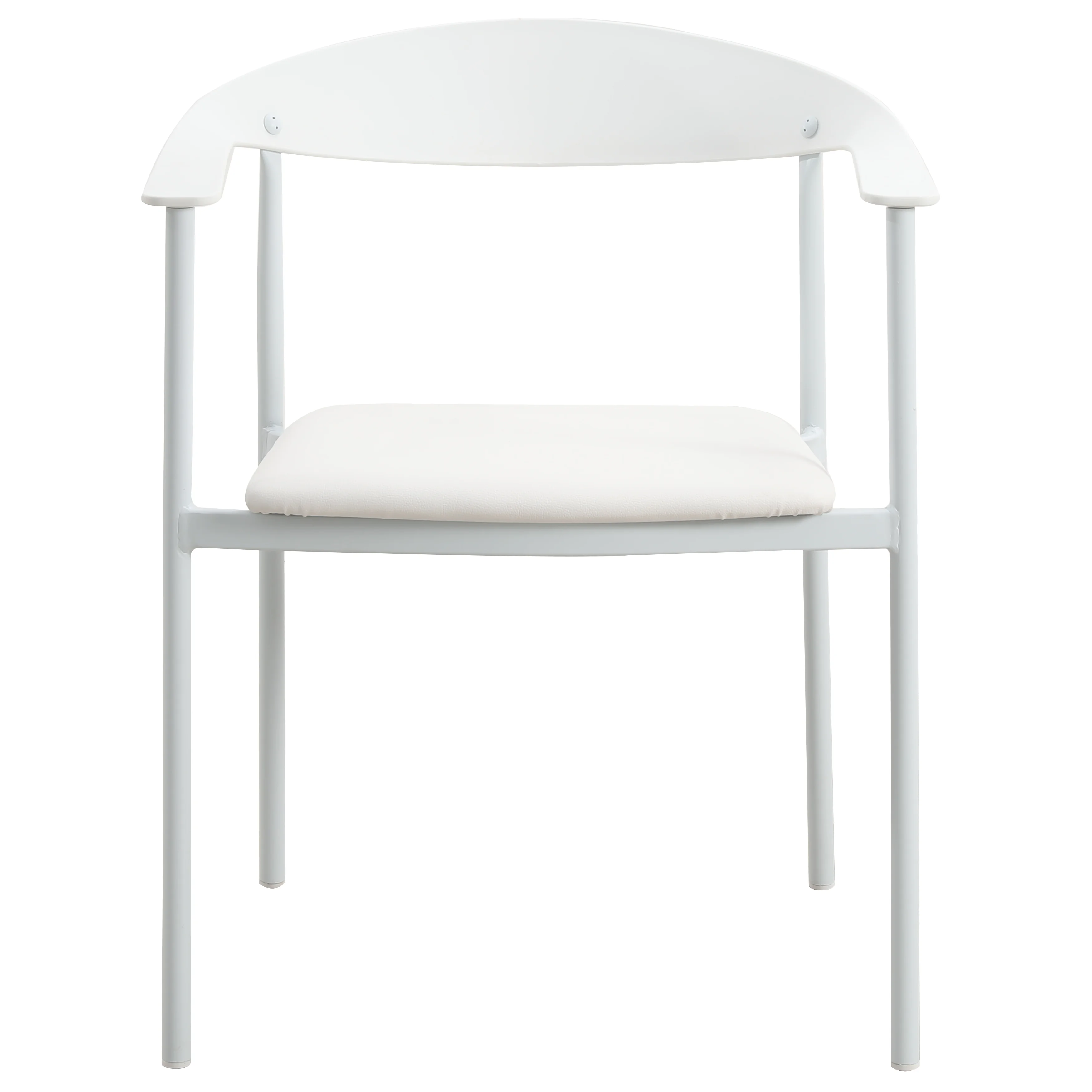 Kora Collection Modern Dining Chair in White - Set of 2