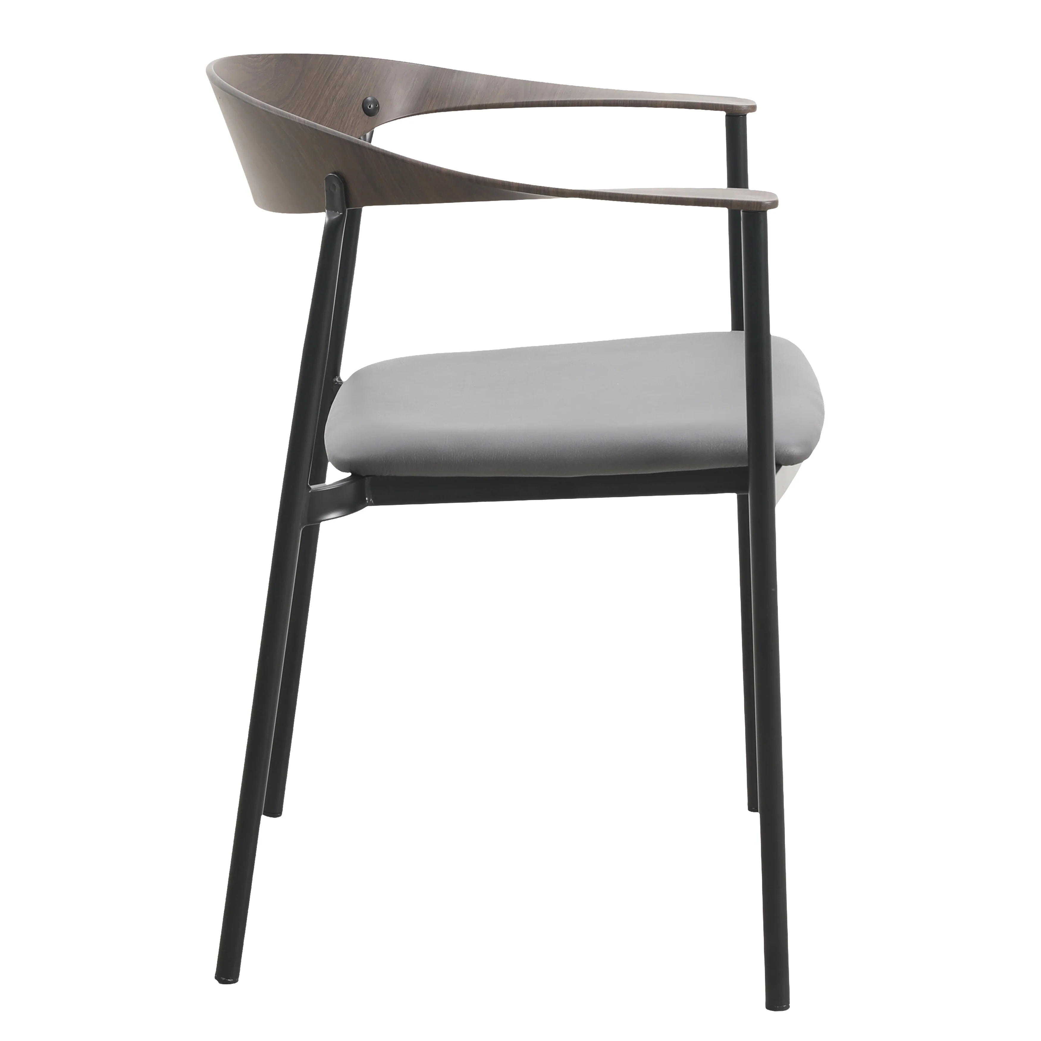 Kora Collection Modern Dining Chair in Charcoal