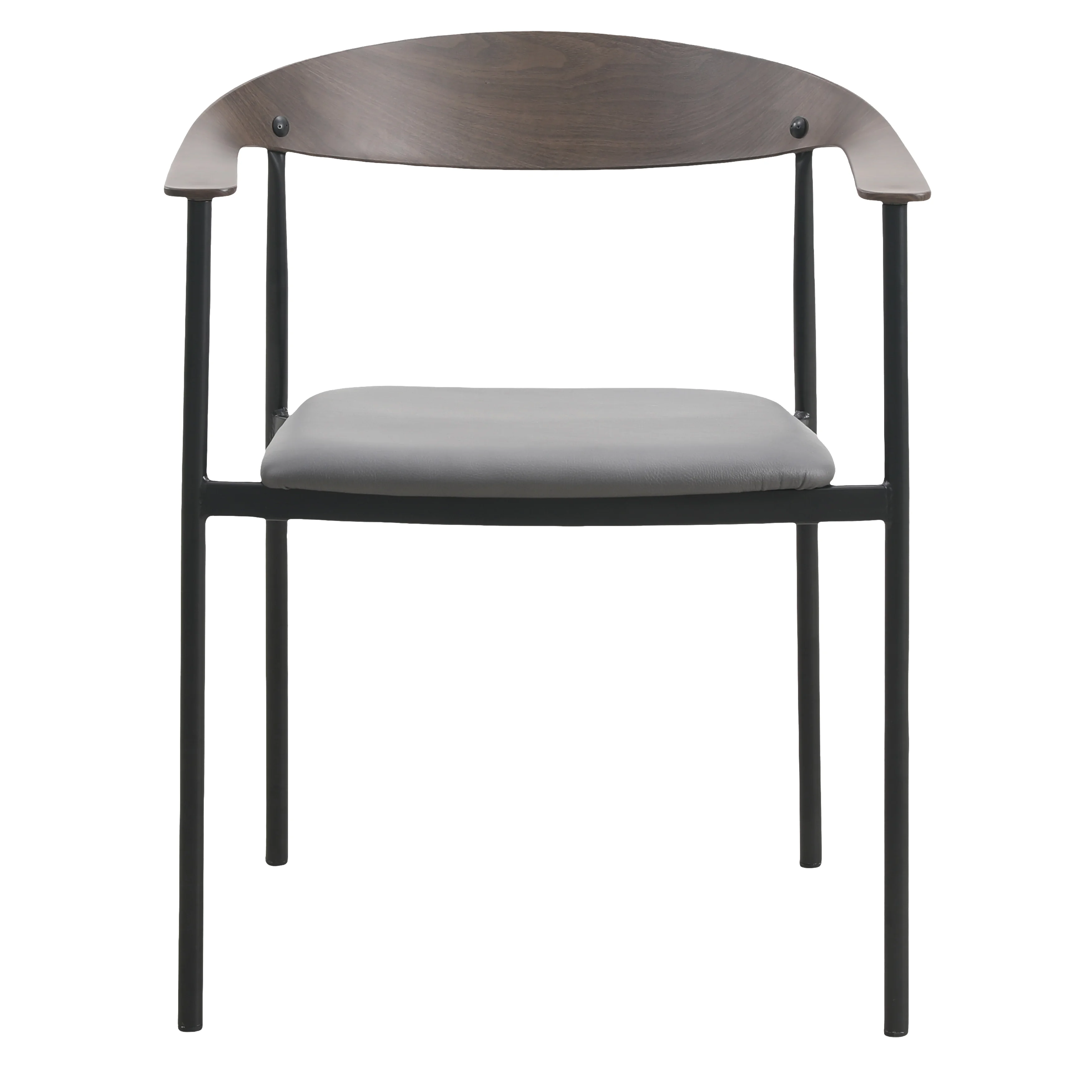 Kora Collection Modern Dining Chair in Charcoal - Set of 2