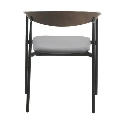 Kora Collection Modern Dining Chair in Charcoal - Set of 2