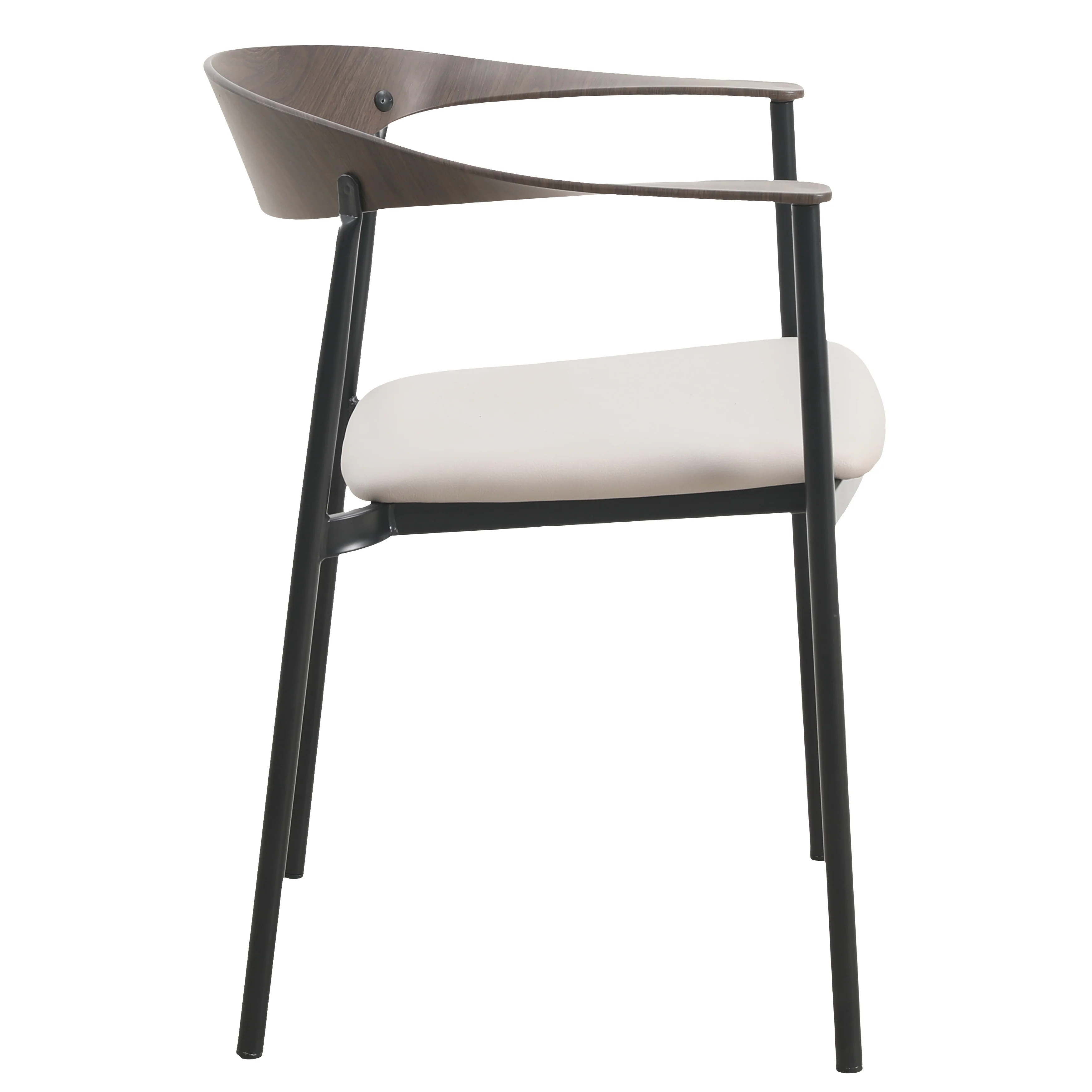Kora Collection Modern Dining Chair in Toupe - Set of 2
