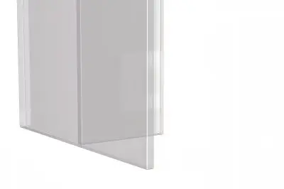 Kova Series Dining Table, Clear Base with 62" Deep Grey Sintered Stone Top