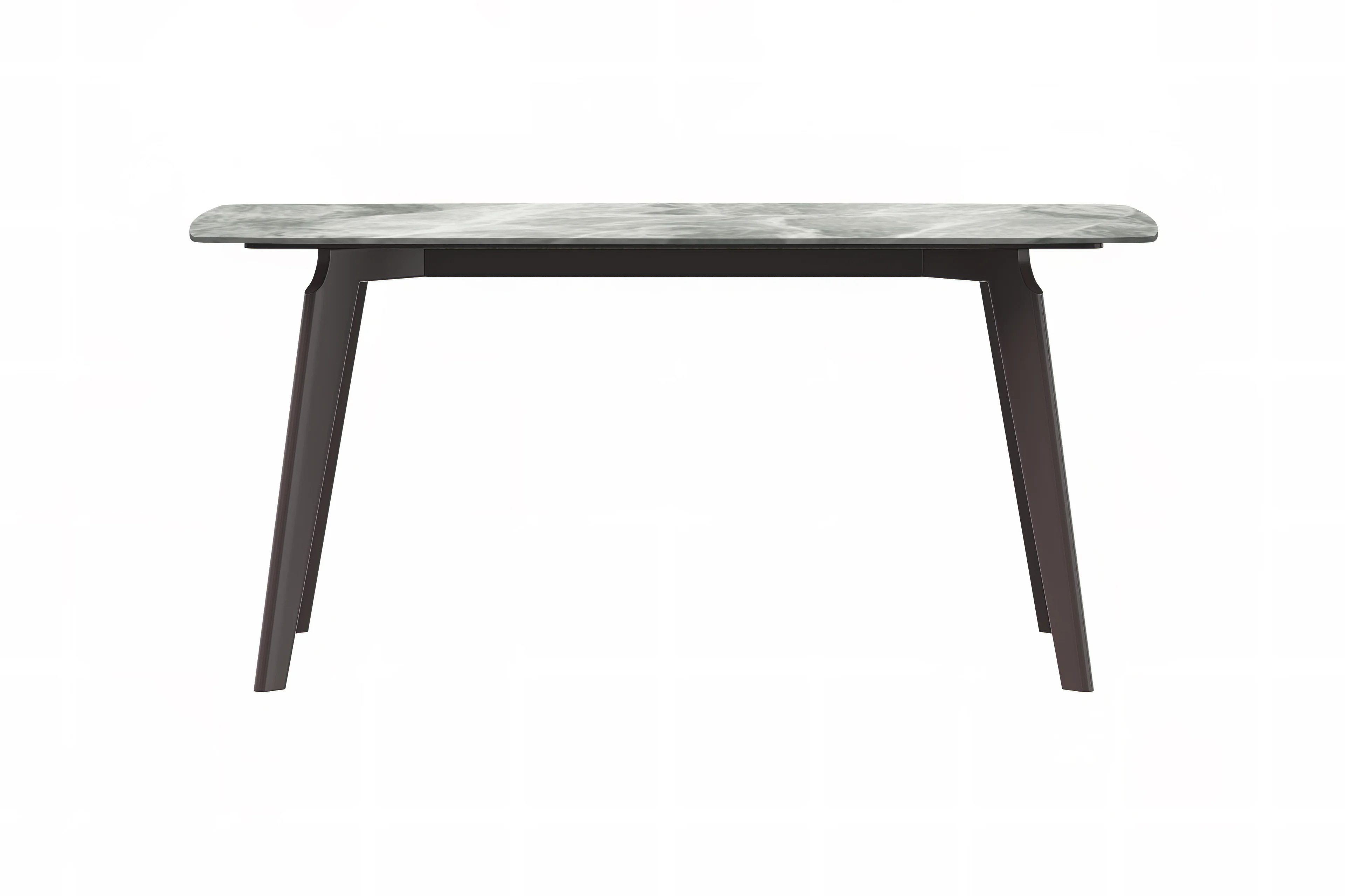 Krevor Series Modern Dining Table Silver Base, With 62 Light Grey Sintered Stone Top