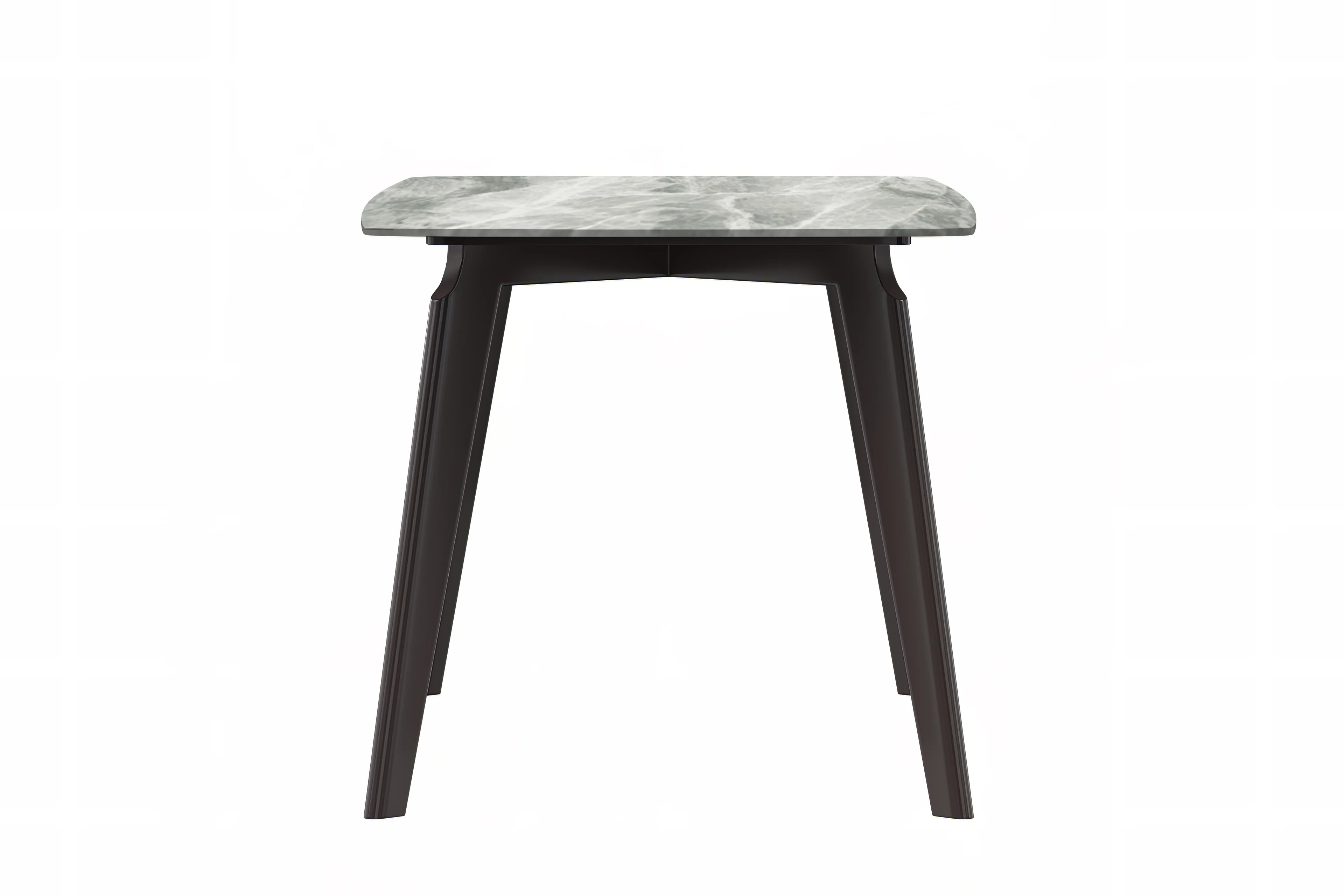 Krevor Series Modern Dining Table Silver Base, With 71 Light Grey Sintered Stone Top