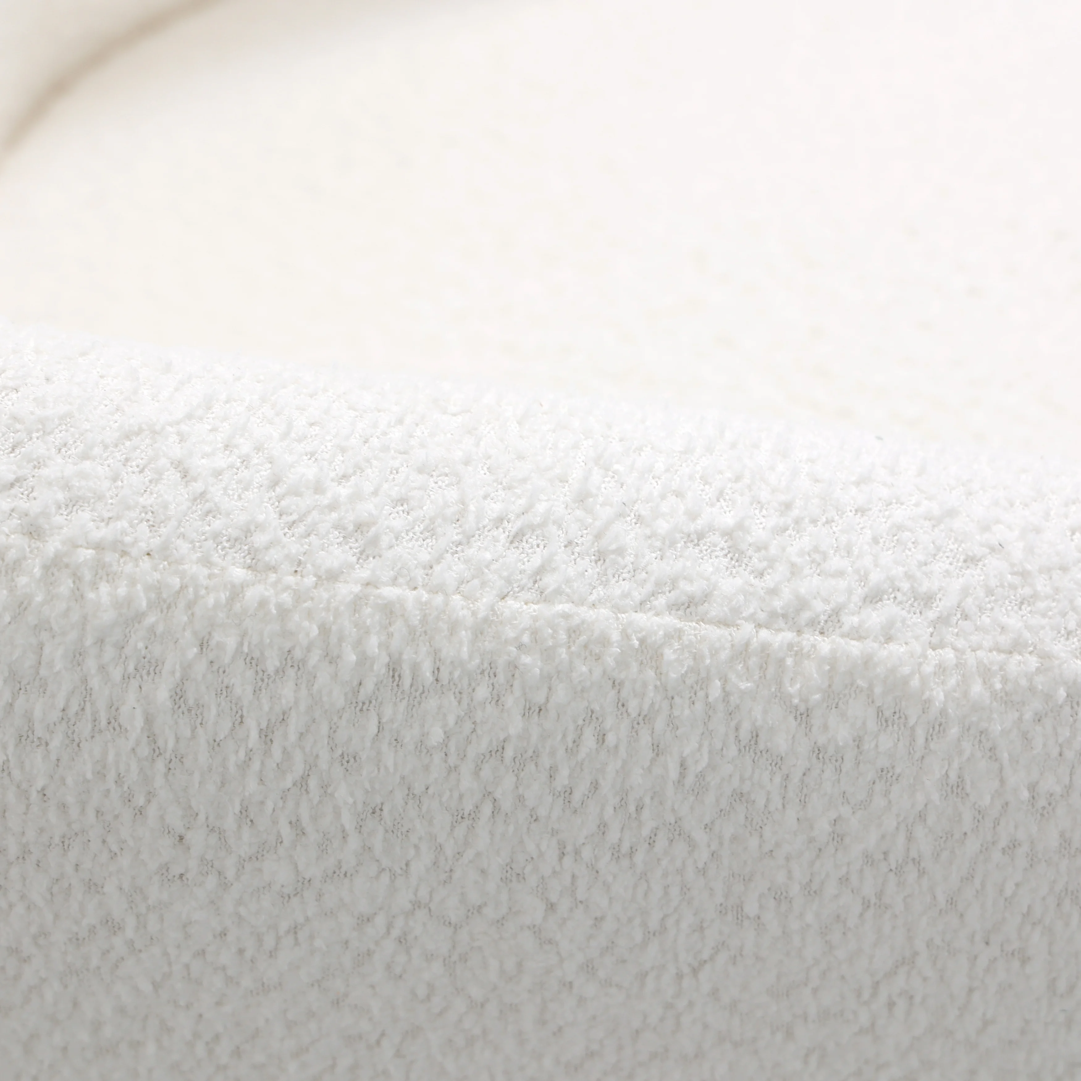 Lylo Collection Modern Accent Chair In Boucle White