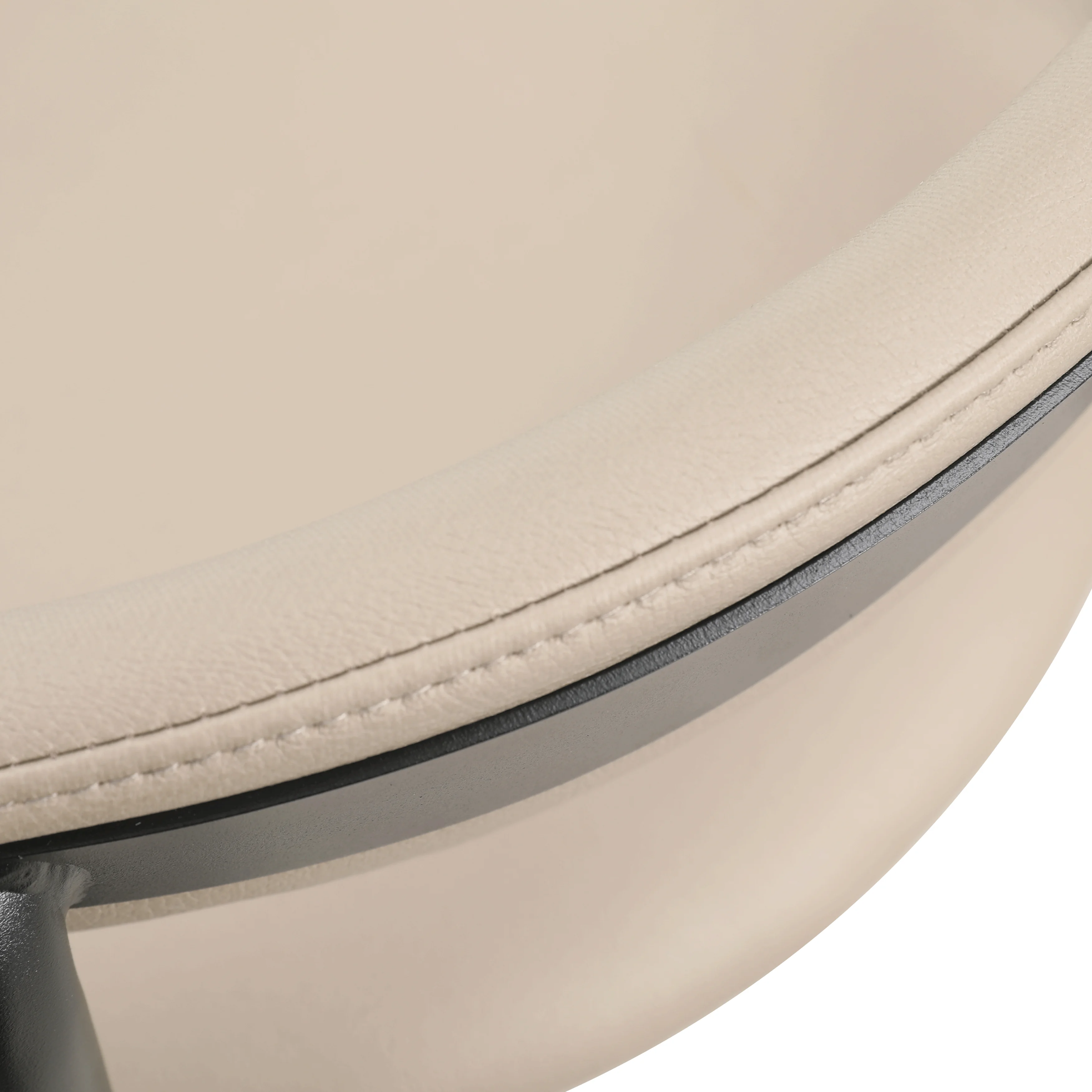 Lume Collection Modern Bar Stool in Dark Taupe