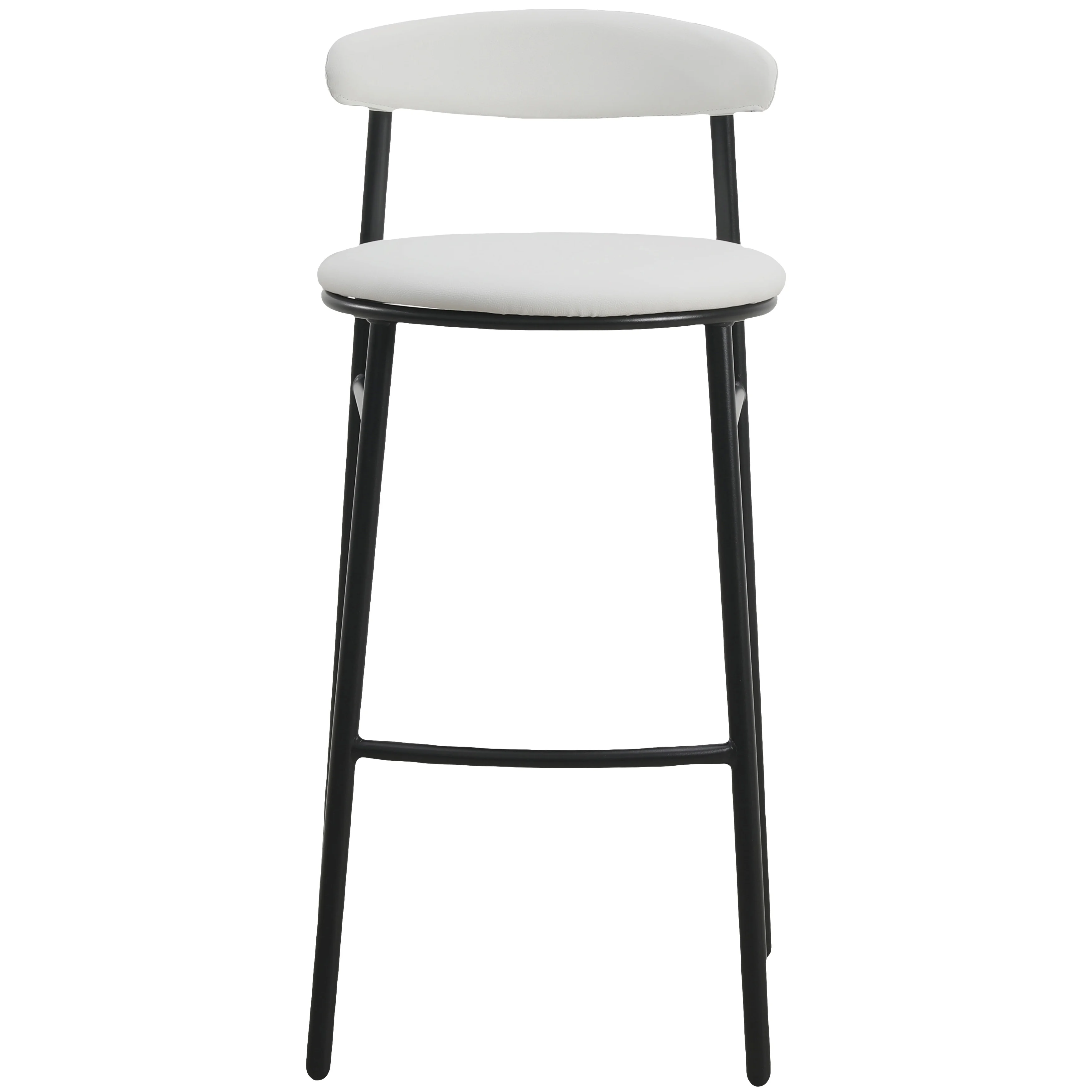 Lume Collection Modern Bar Stool in Grey