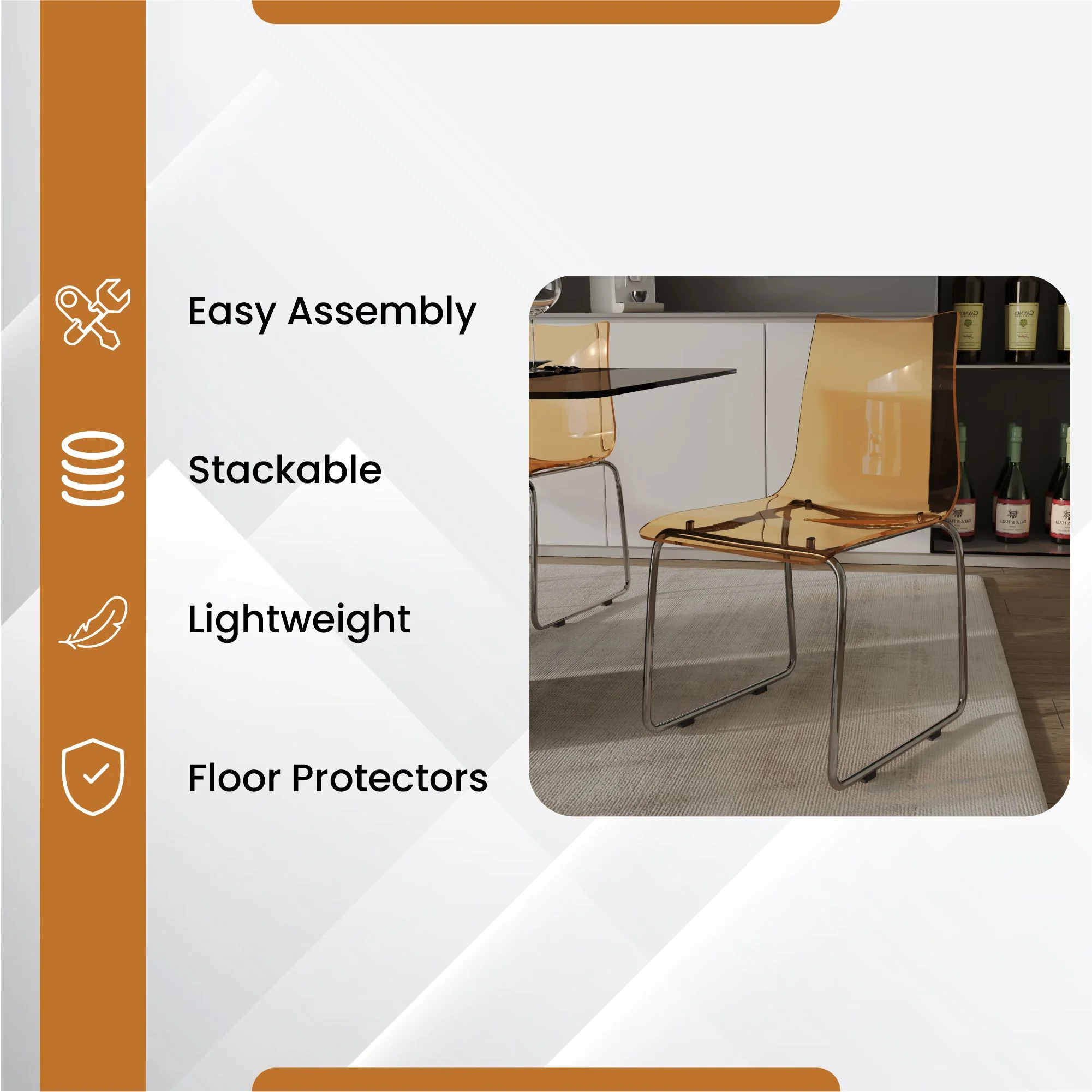 Lima Modern Acrylic Chair