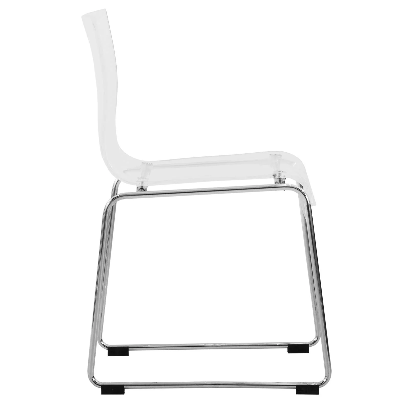 Lima Modern Acrylic Chair, Set of 2