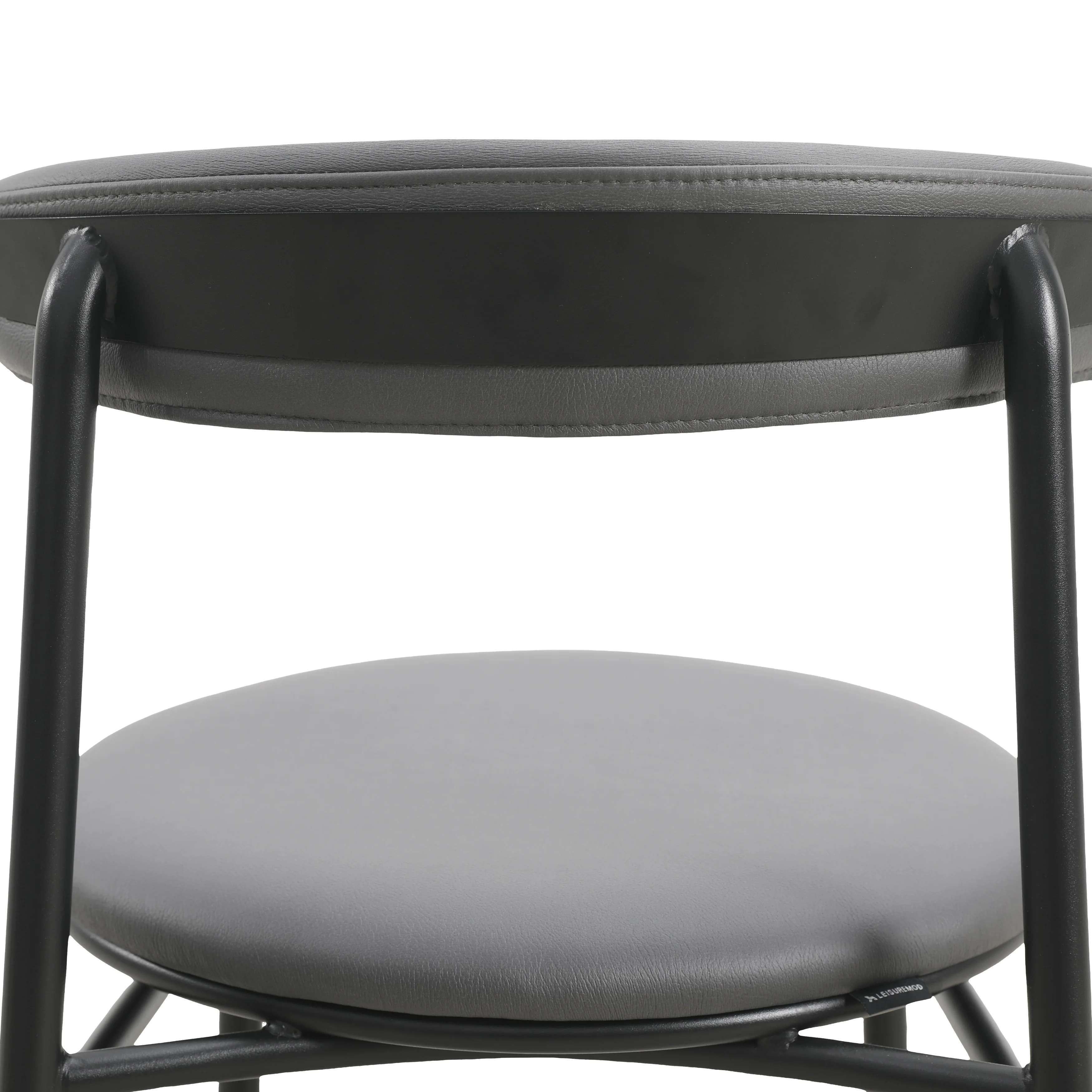 Lume Collection Modern Dining Chair in Charcoal