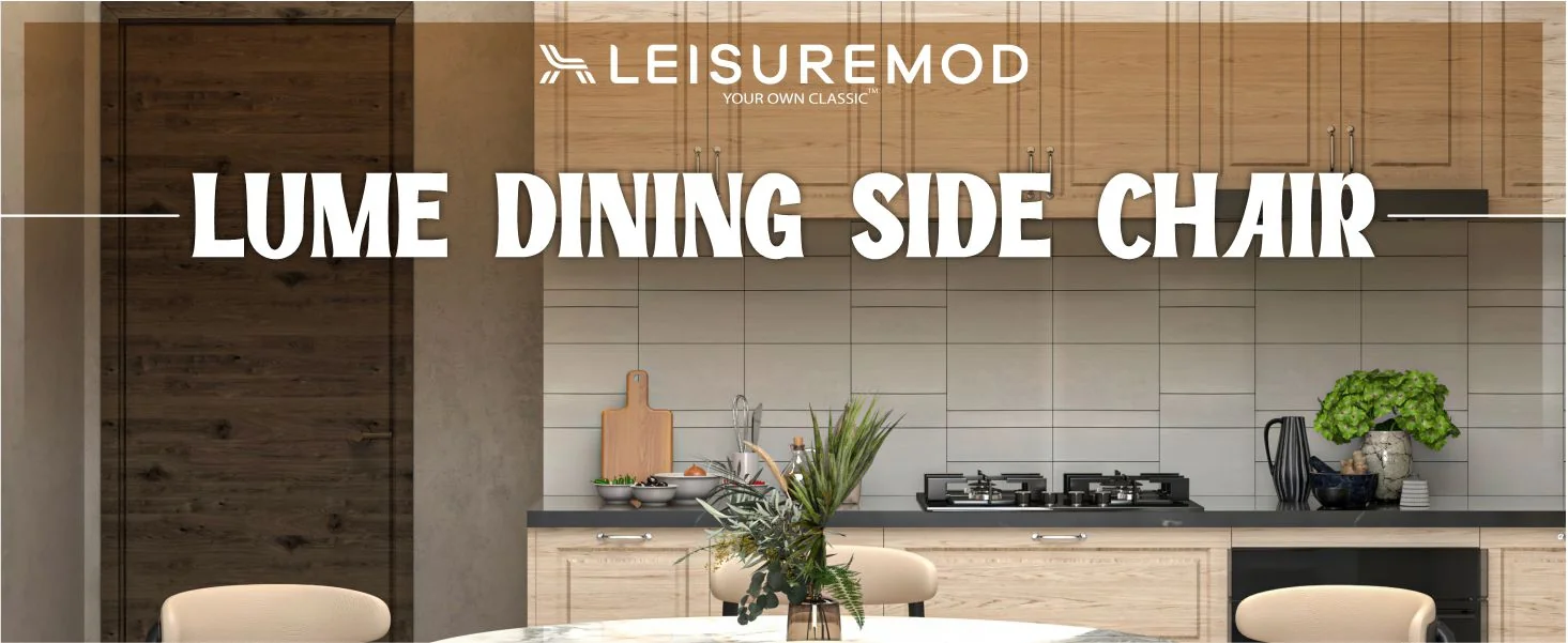 Lume Collection Modern Dining Chair in Dark Taupe Set of 4