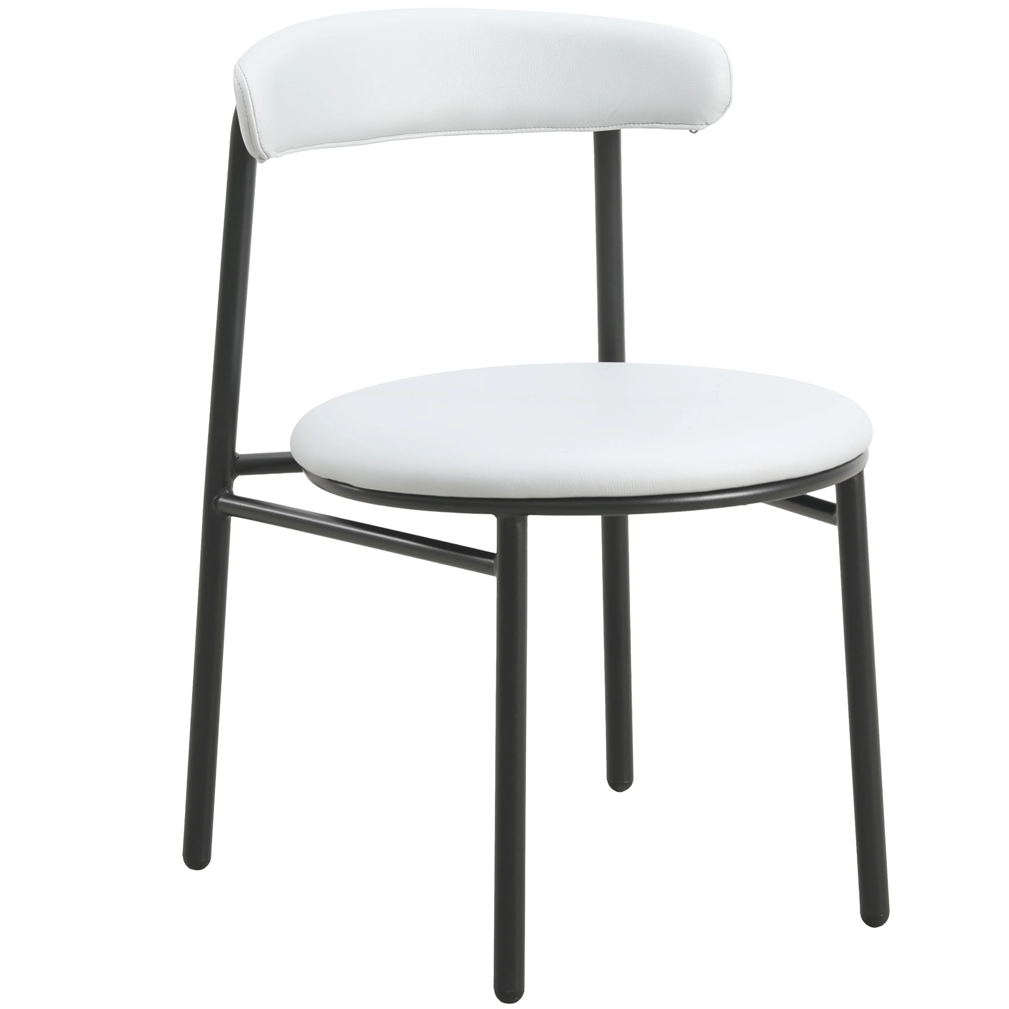 Lume Collection Modern Dining Chair in Grey Set of 2
