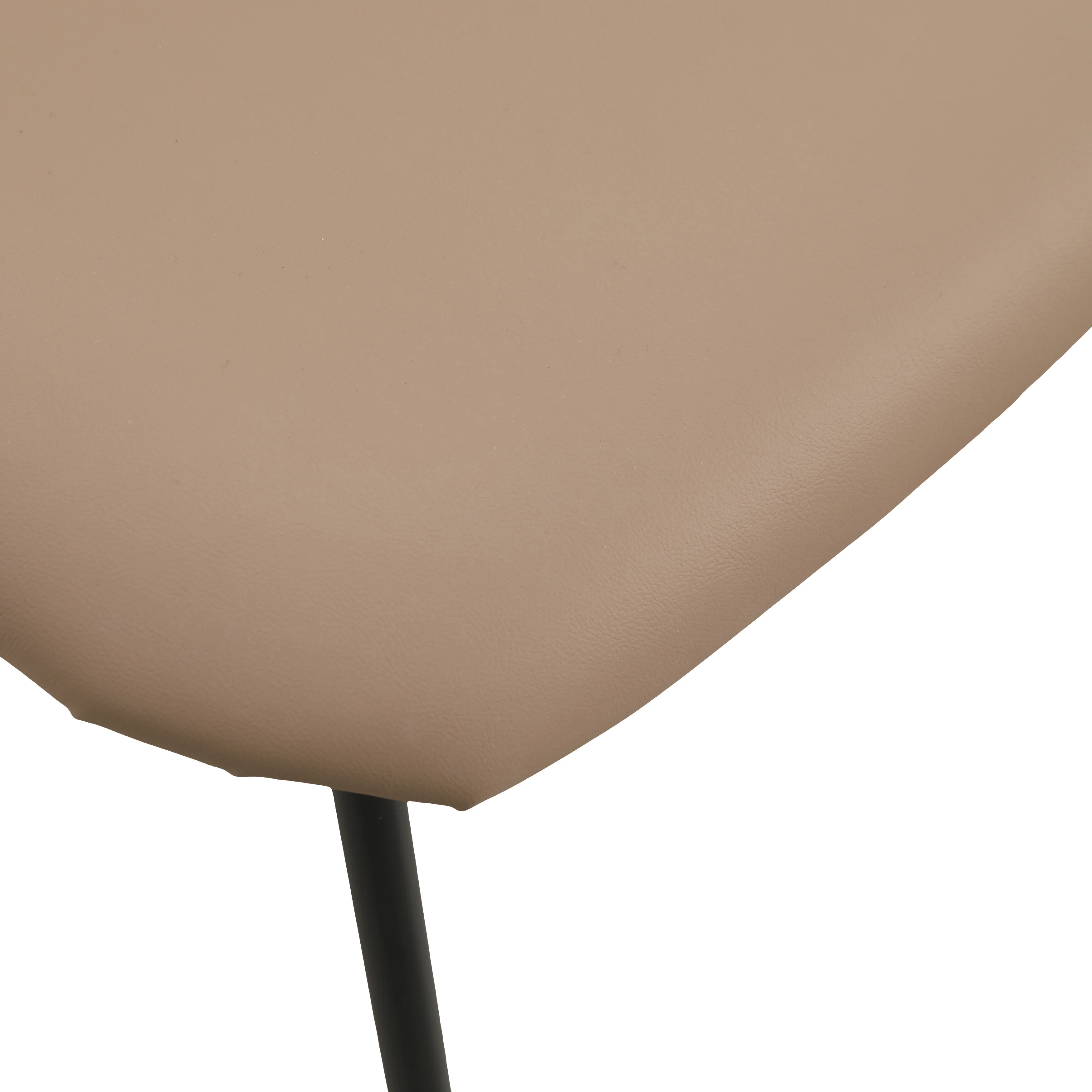 Lyra Collection Modern Chair in Dark Wood back and Taupe Seat