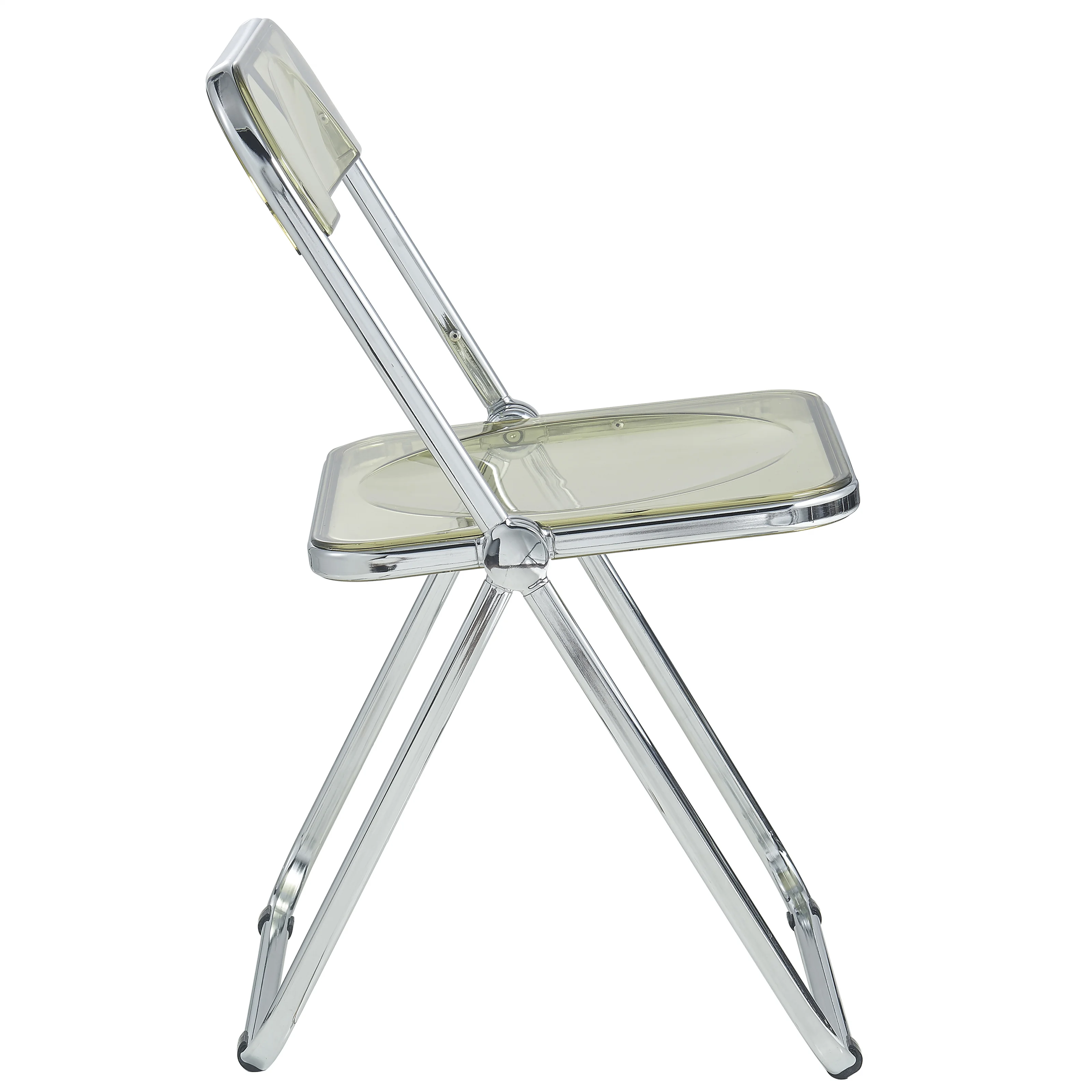 Lawrence Acrylic Folding Chair With Metal Frame