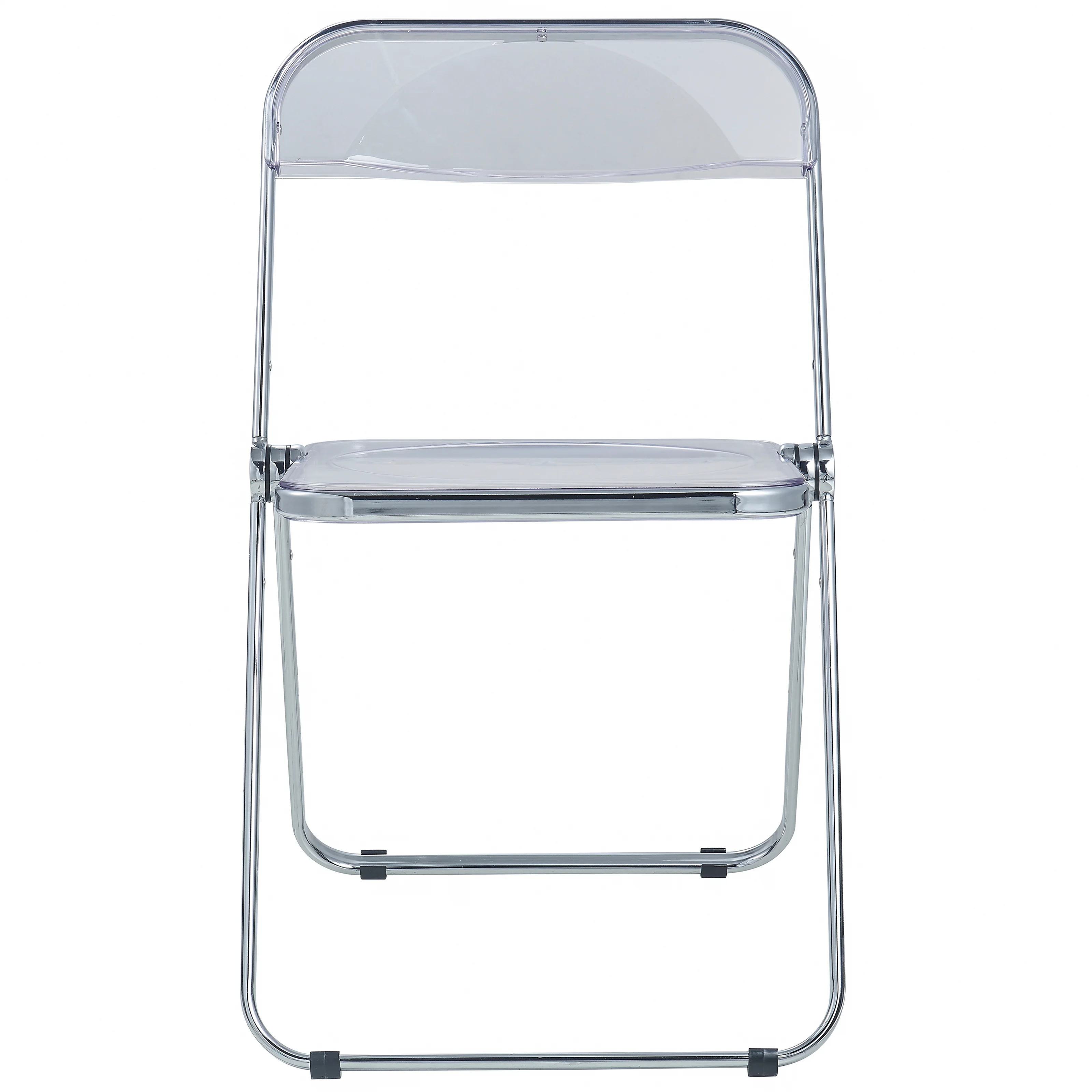 Lawrence Acrylic Folding Chair With Metal Frame