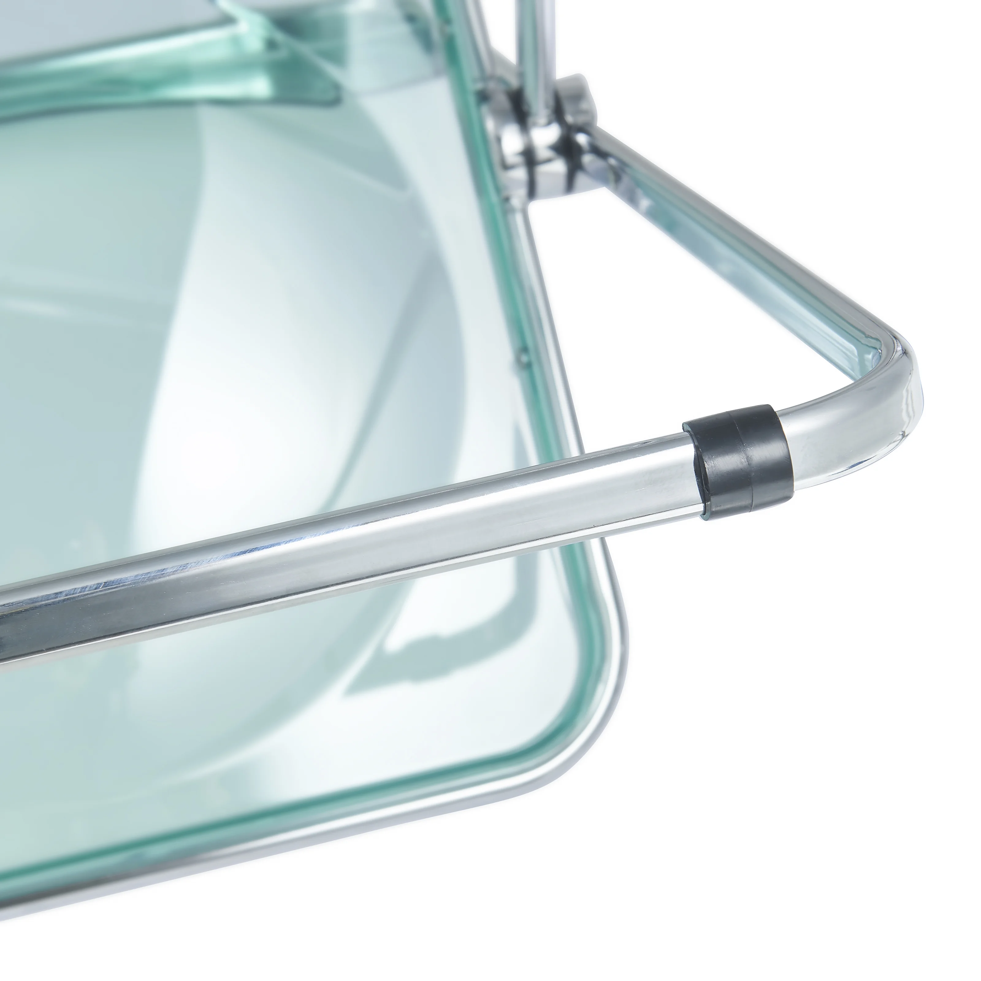 Lawrence Acrylic Folding Chair With Metal Frame