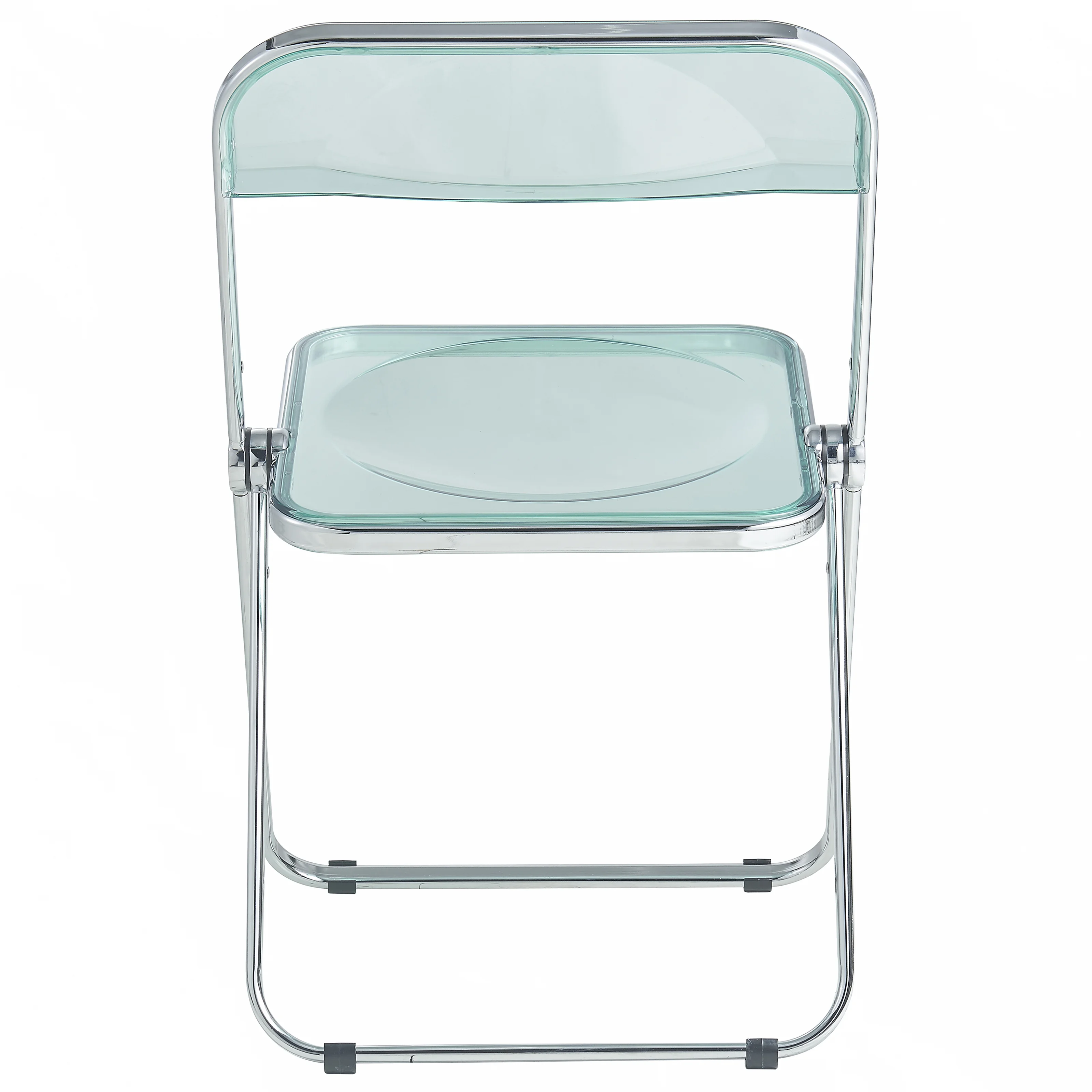 Lawrence Acrylic Folding Chair With Metal Frame