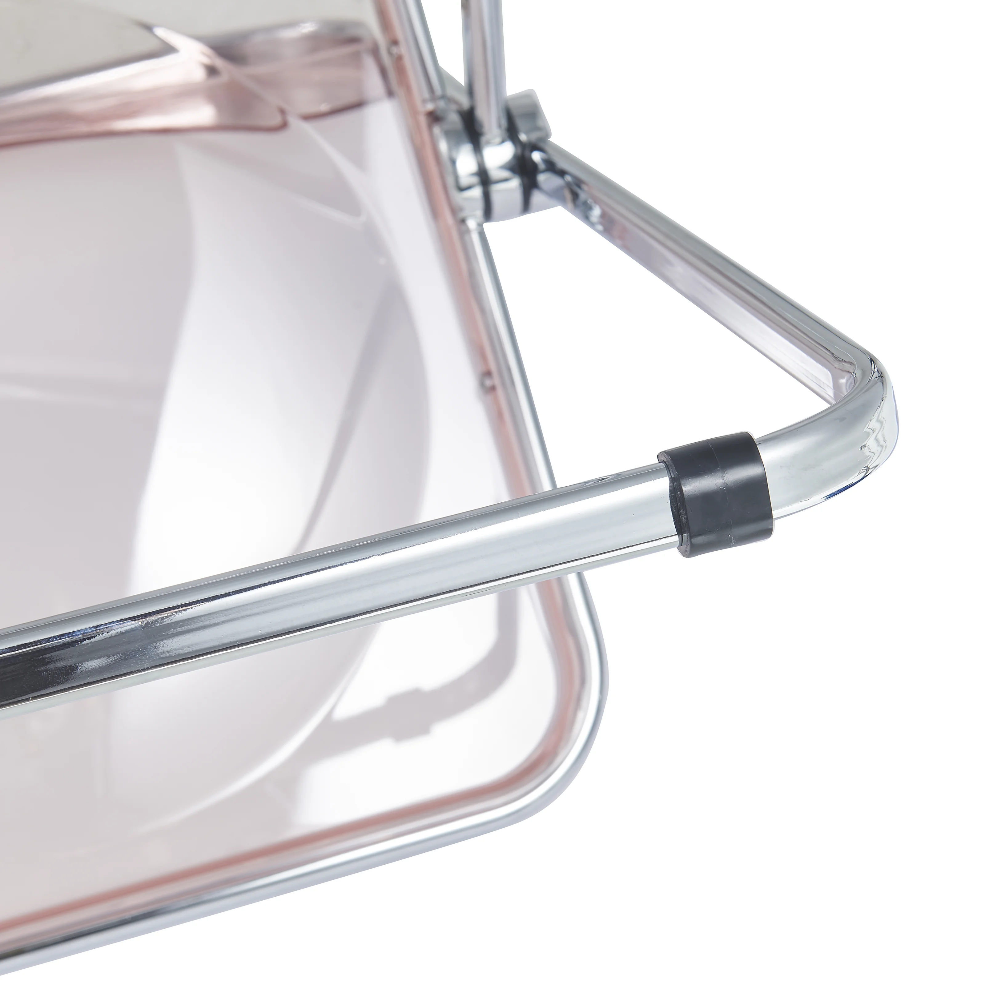 Lawrence Acrylic Folding Chair With Metal Frame