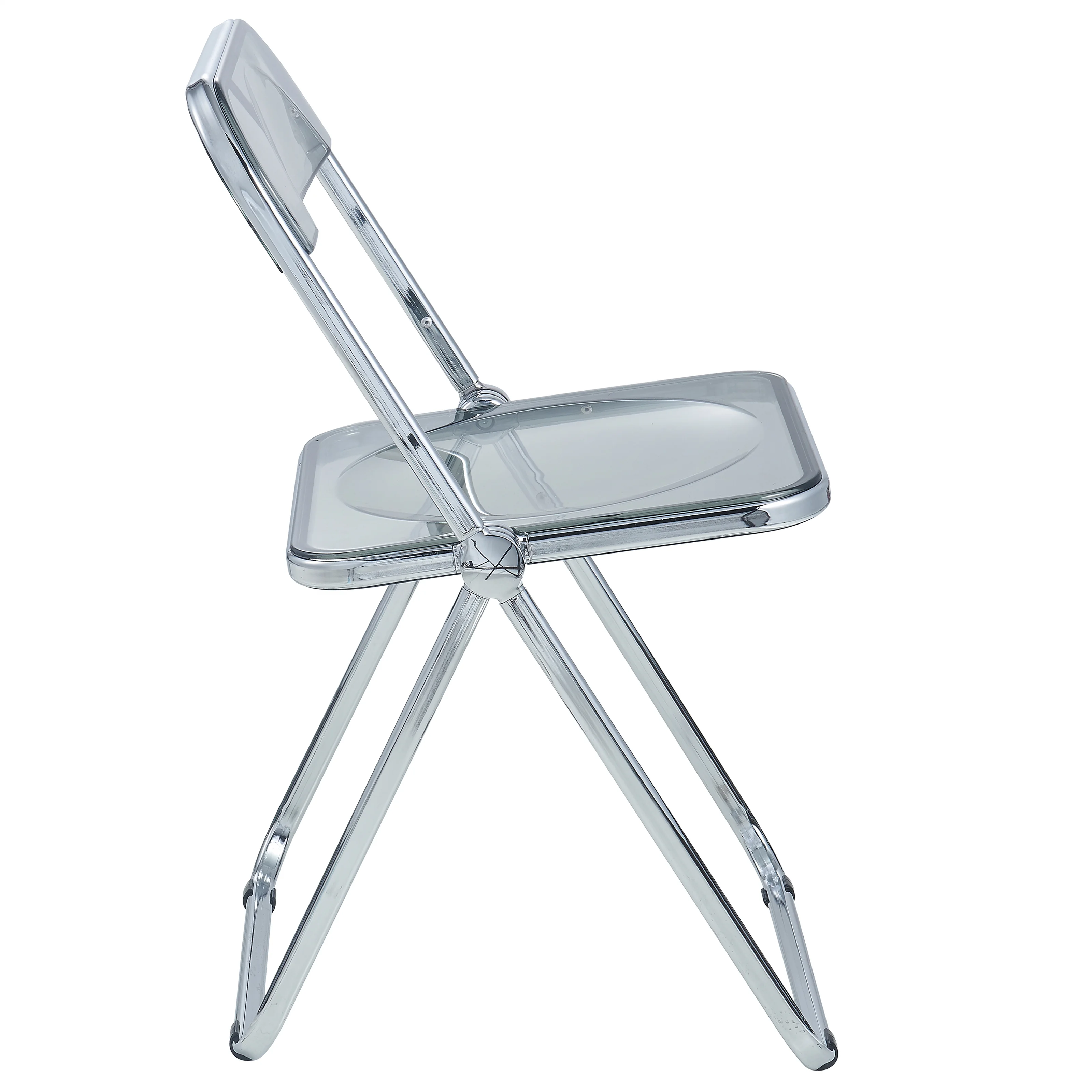 Lawrence Acrylic Folding Chair With Metal Frame