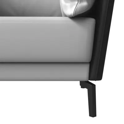 Luxify Collection Single Seater Sofa in Black/Grey