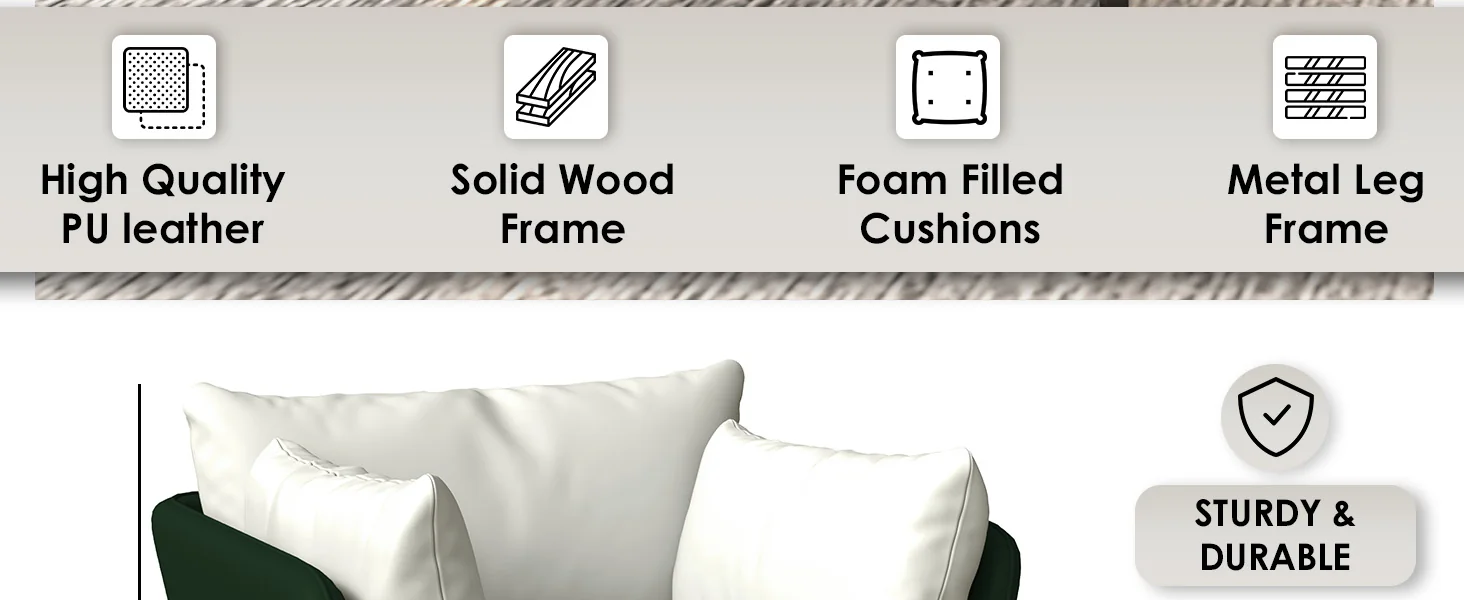 Luxify Collection Single Seater Sofa in Grey