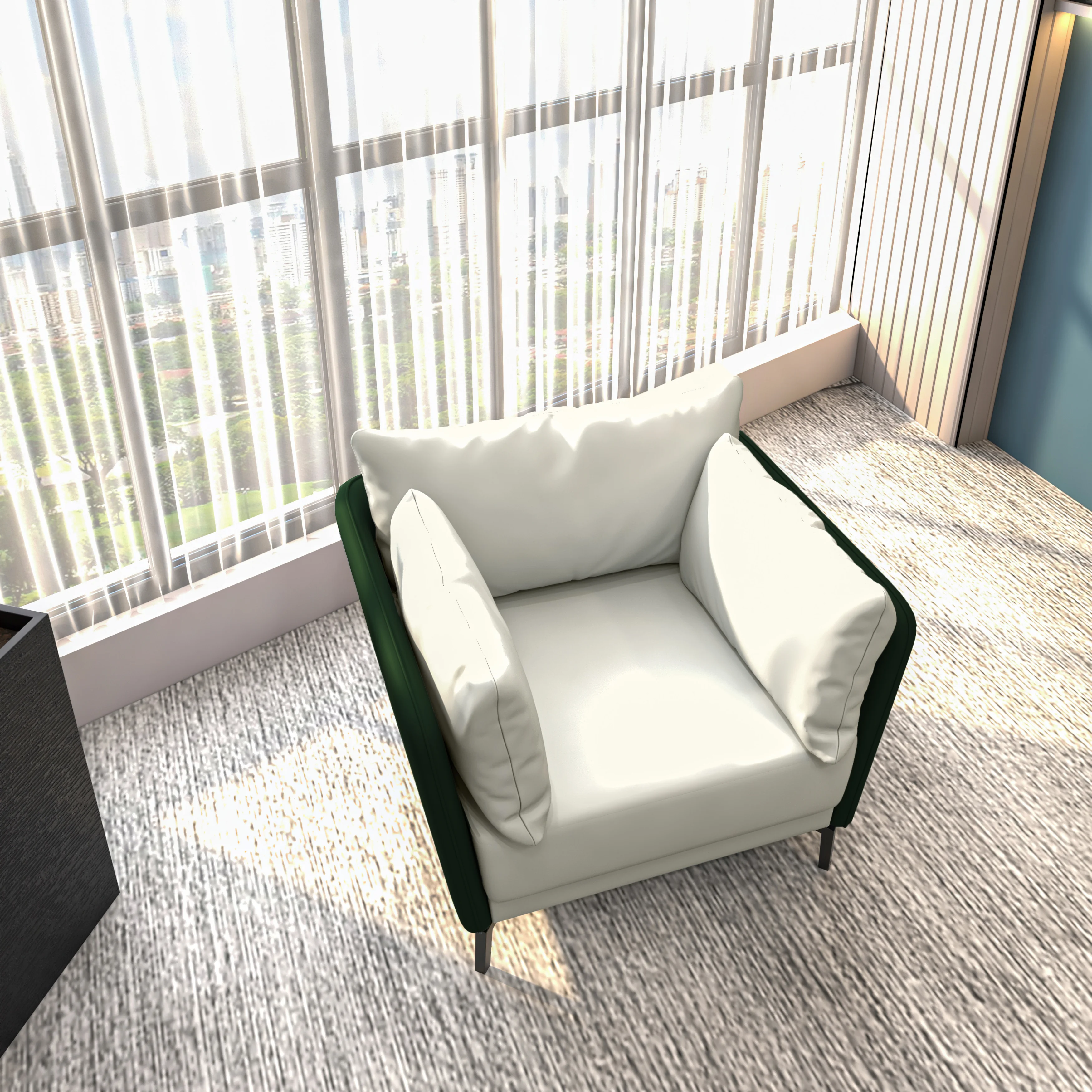 Luxify Collection Single Seater Sofa in Grey