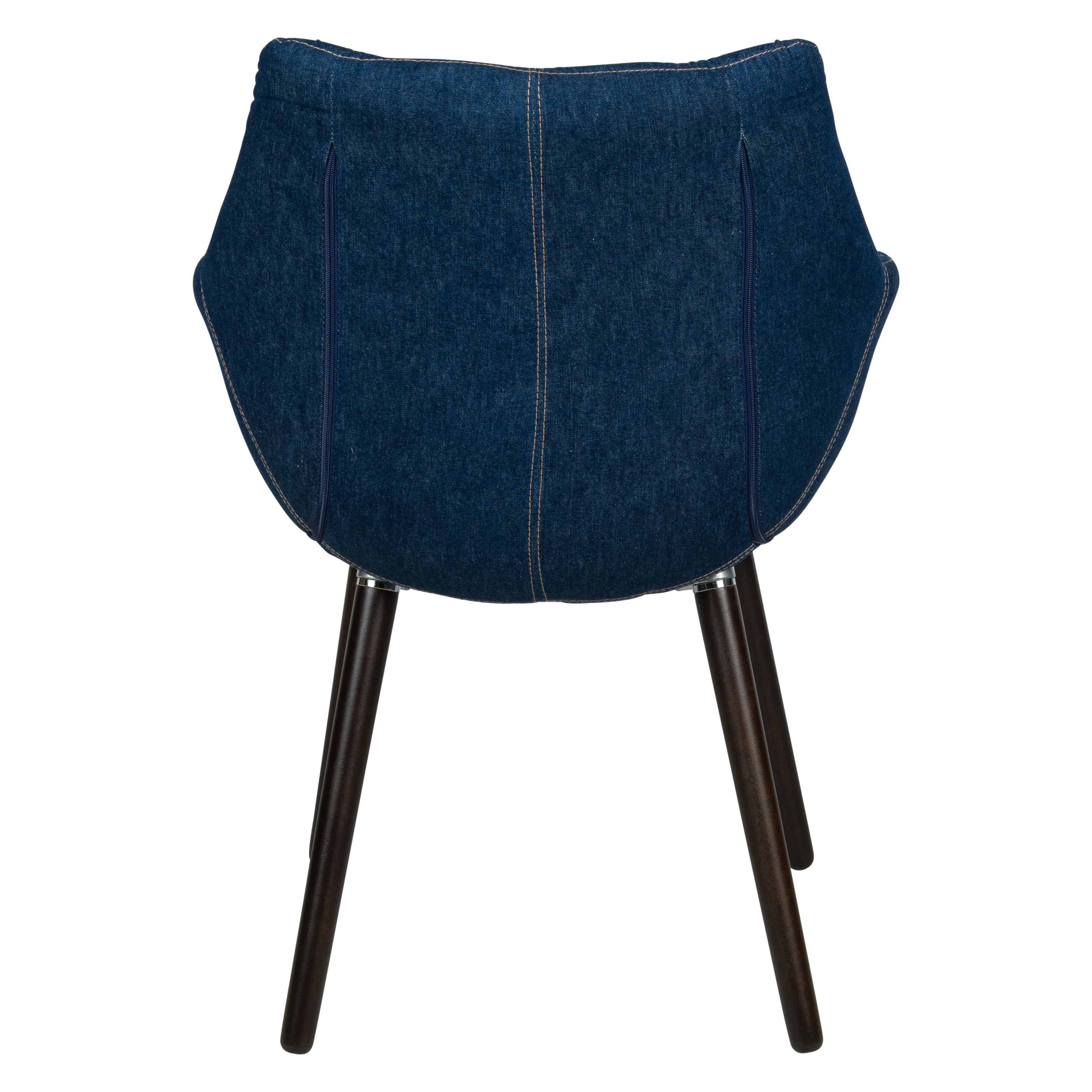 Milburn Tufted Denim Lounge Chair
