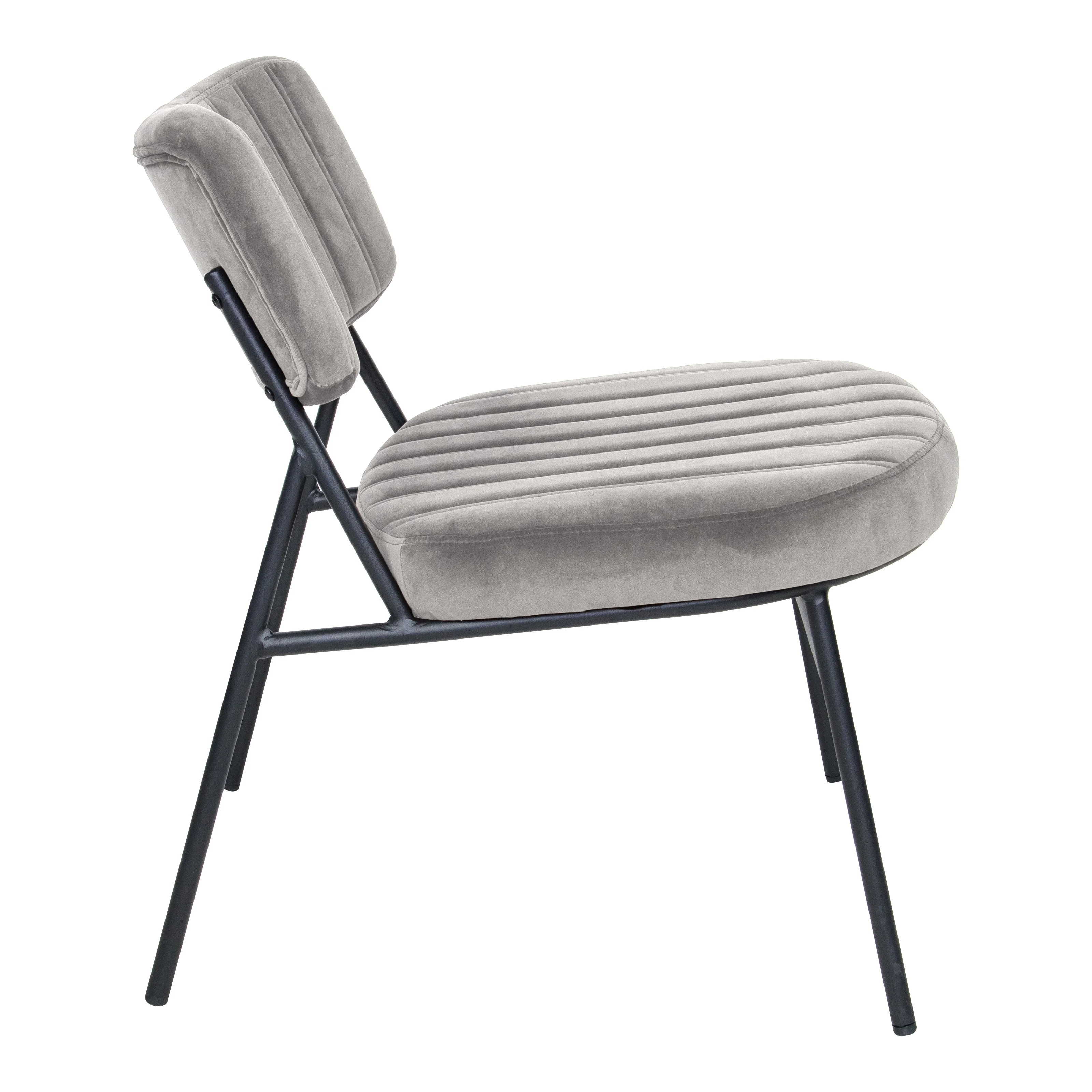 Marilane Velvet Accent Chair With Metal Frame Set of 2