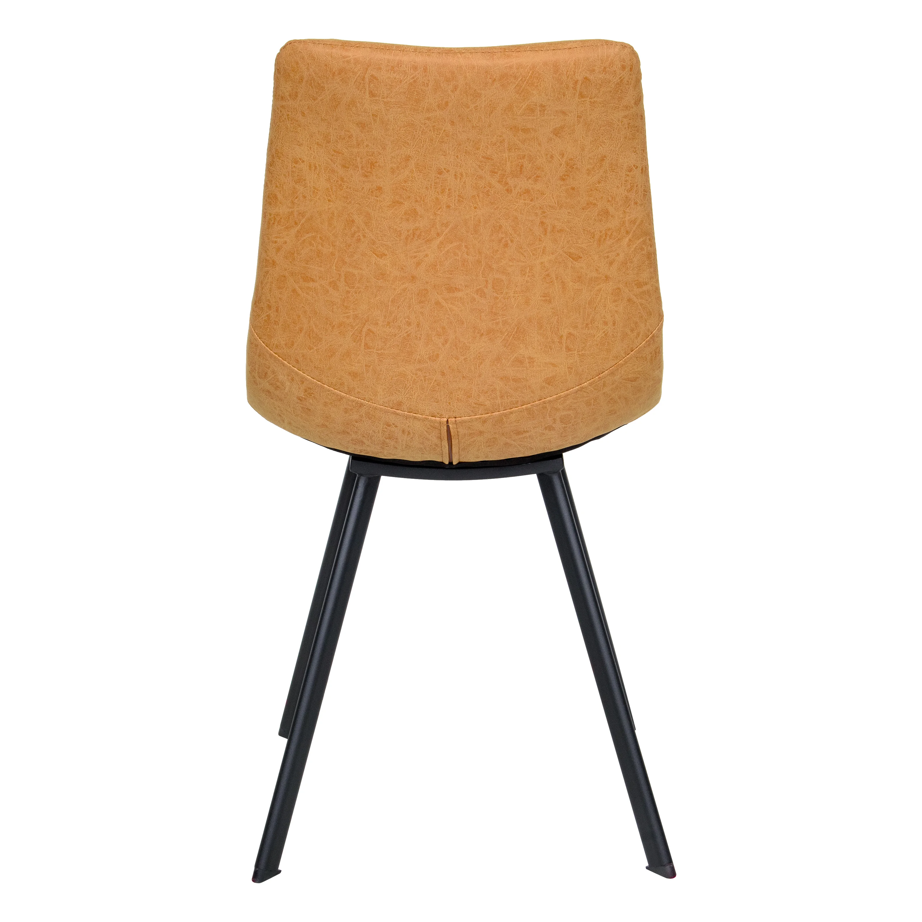 Markley Modern Leather Dining Chair With Metal Legs Set of 2