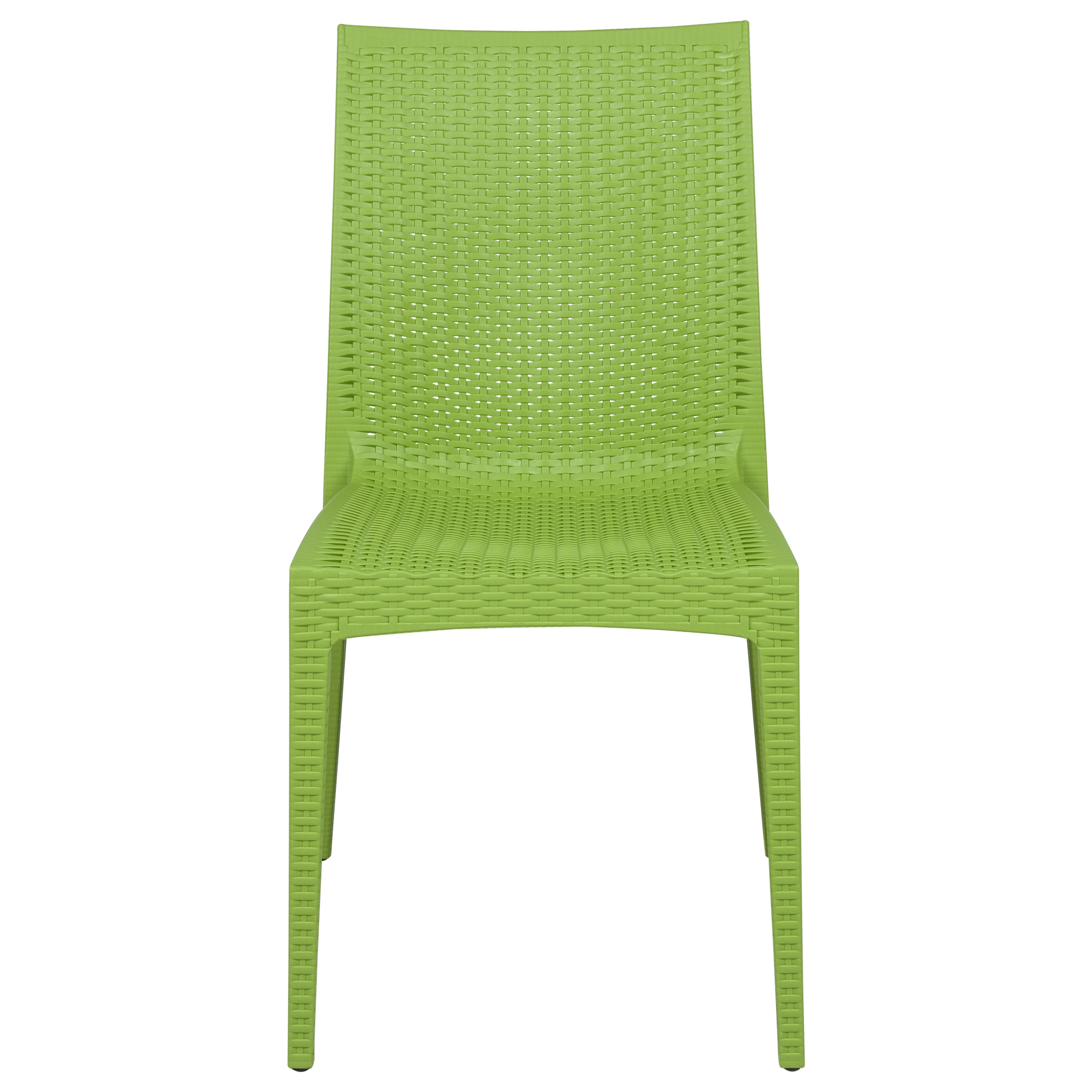 Weave Mace Indoor/Outdoor Dining Chair (Armless), Set of 2