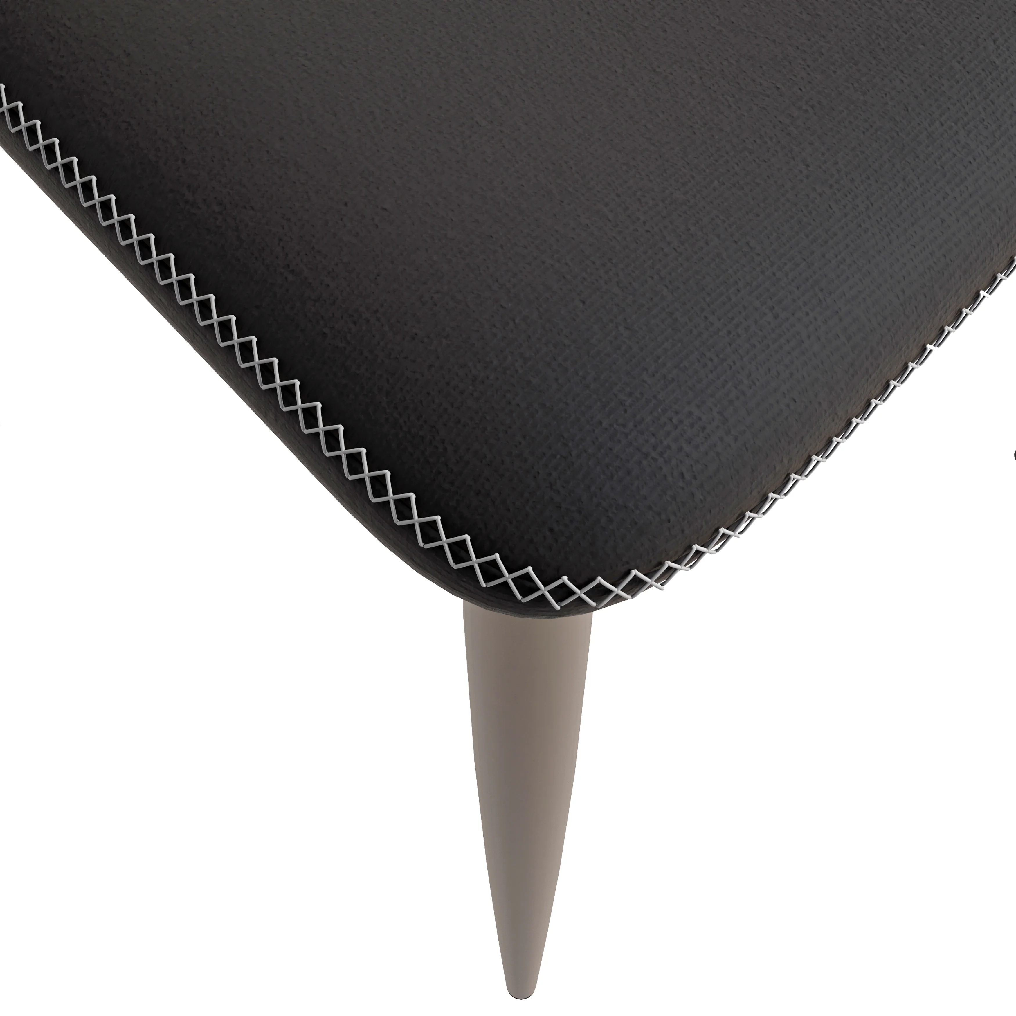 Mosaic Collection Modern Dining Chair in Charcoal Fabric