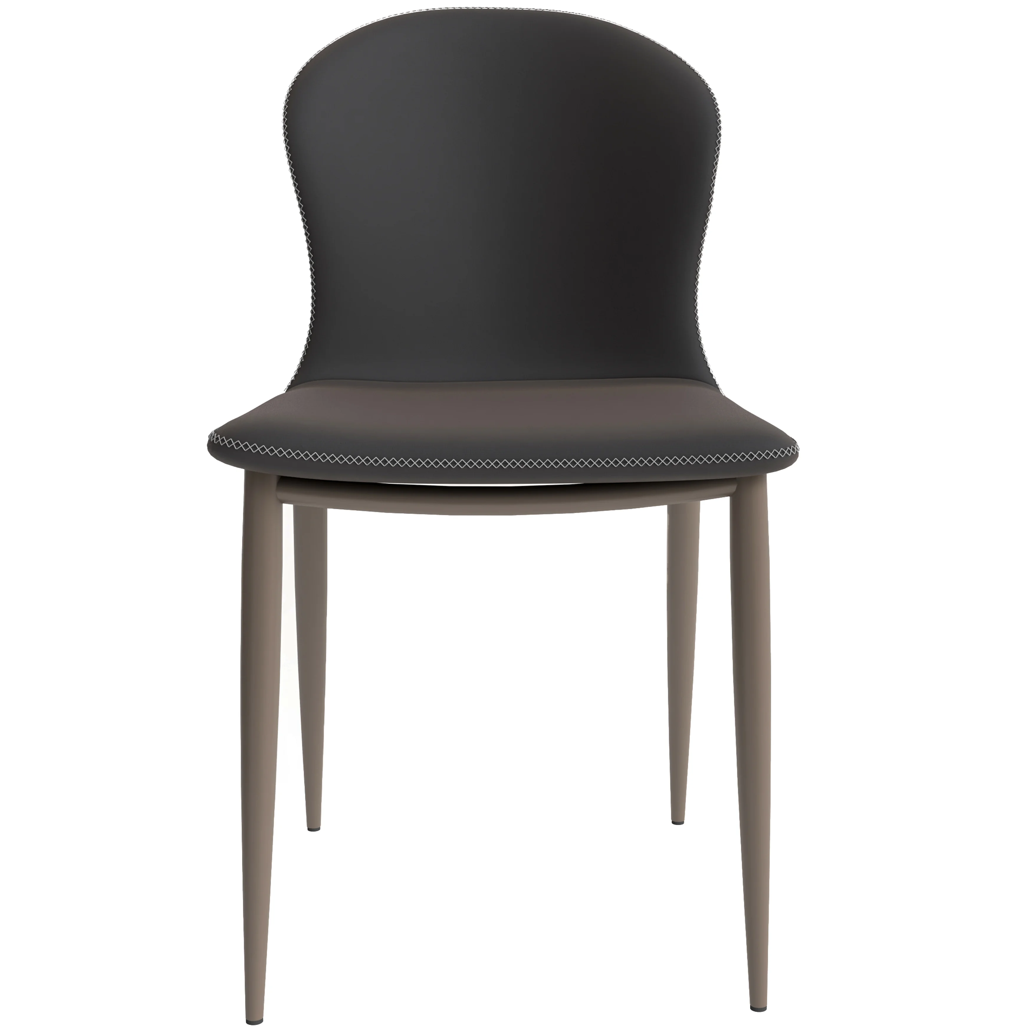 Mosaic Collection Modern Dining Chair in Charcoal Fabric