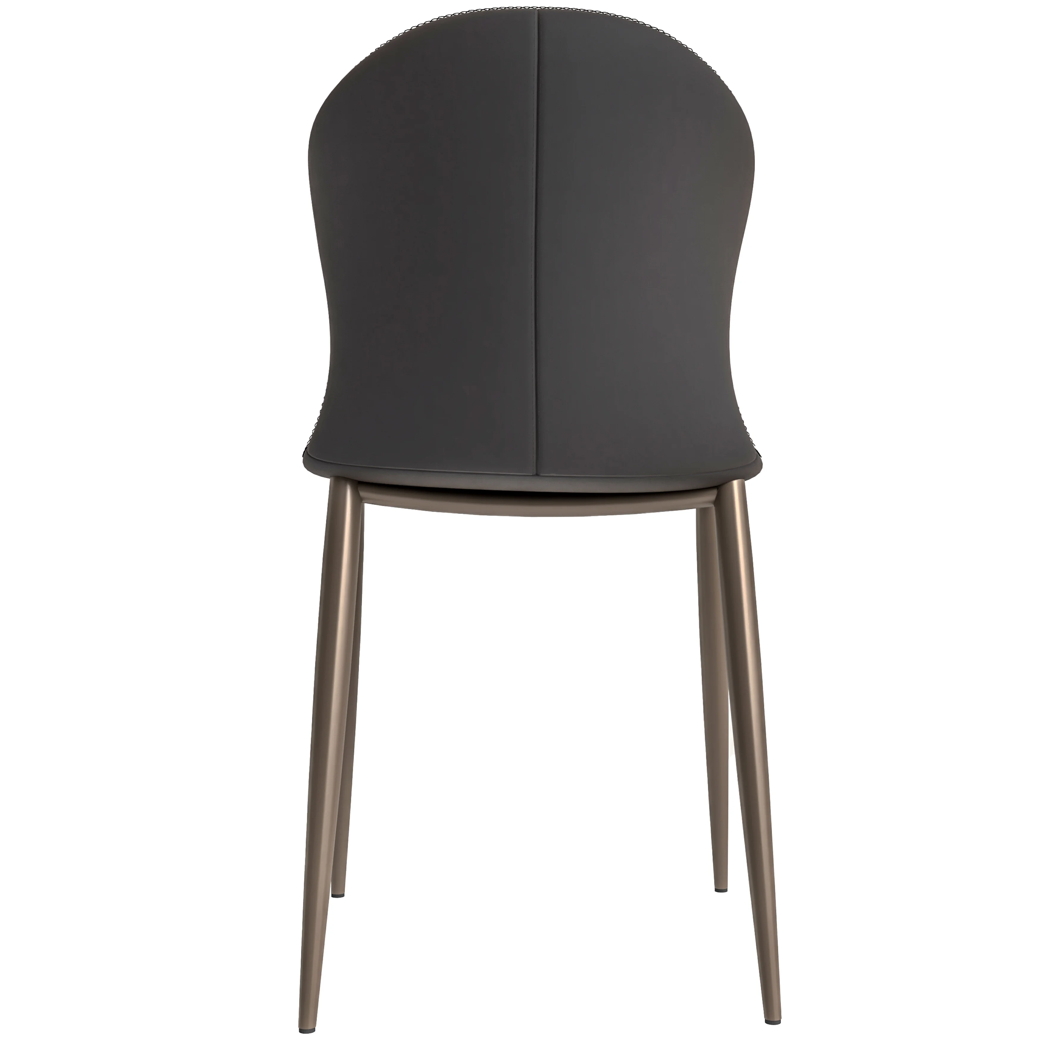 Mosaic Collection Modern Dining Chair in Charcoal Fabric - Set of 2