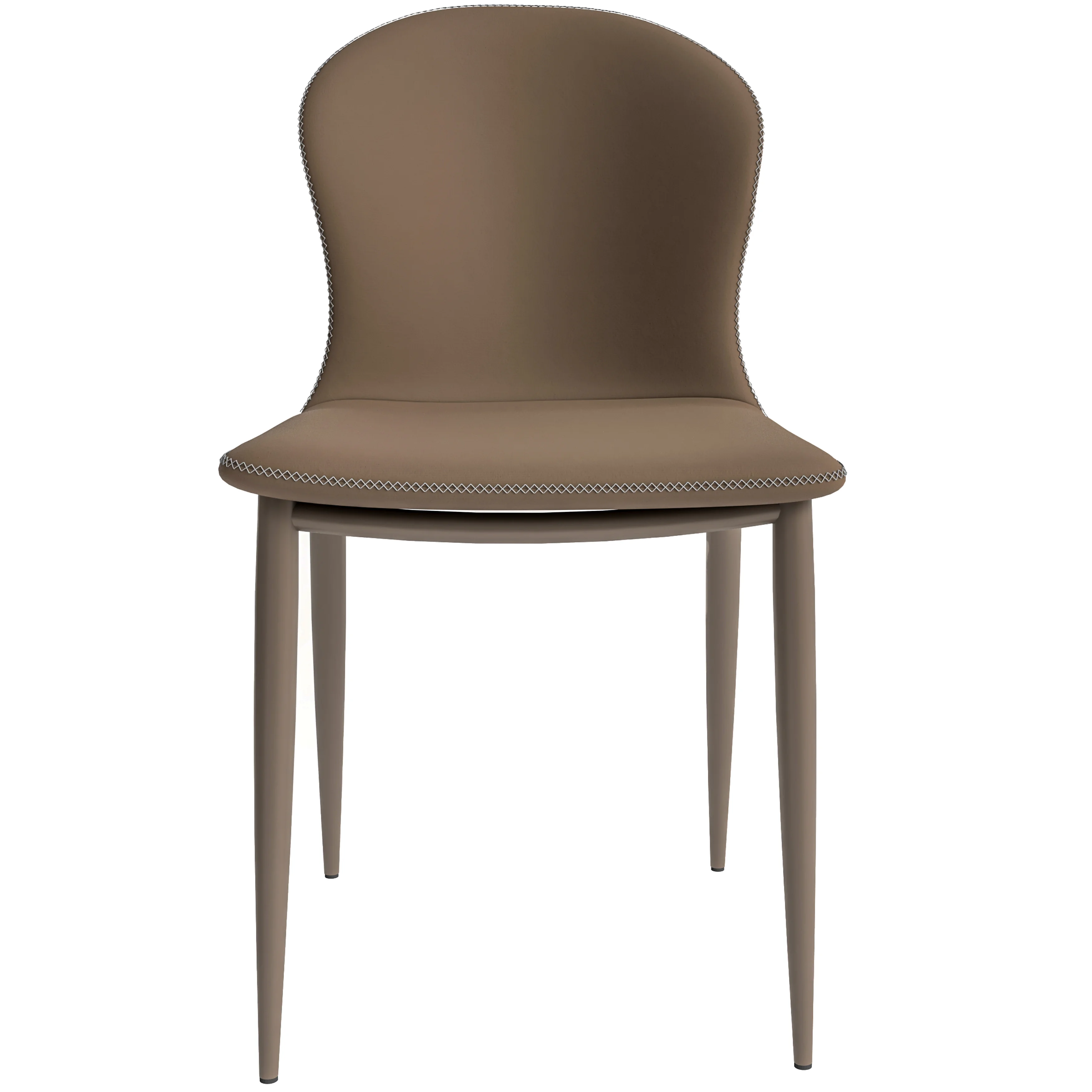 Mosaic Collection Modern Dining Chair in Light Brown Fabric