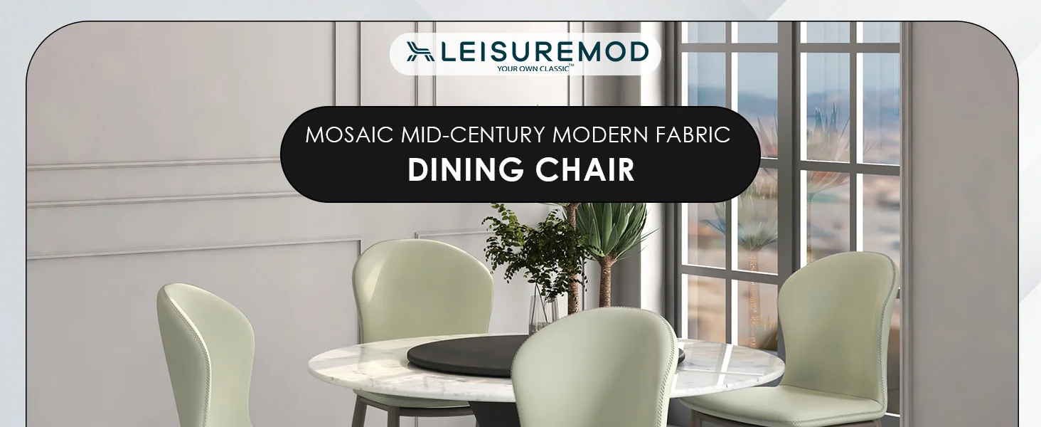 Mosaic Collection Modern Dining Chair in Light Grey