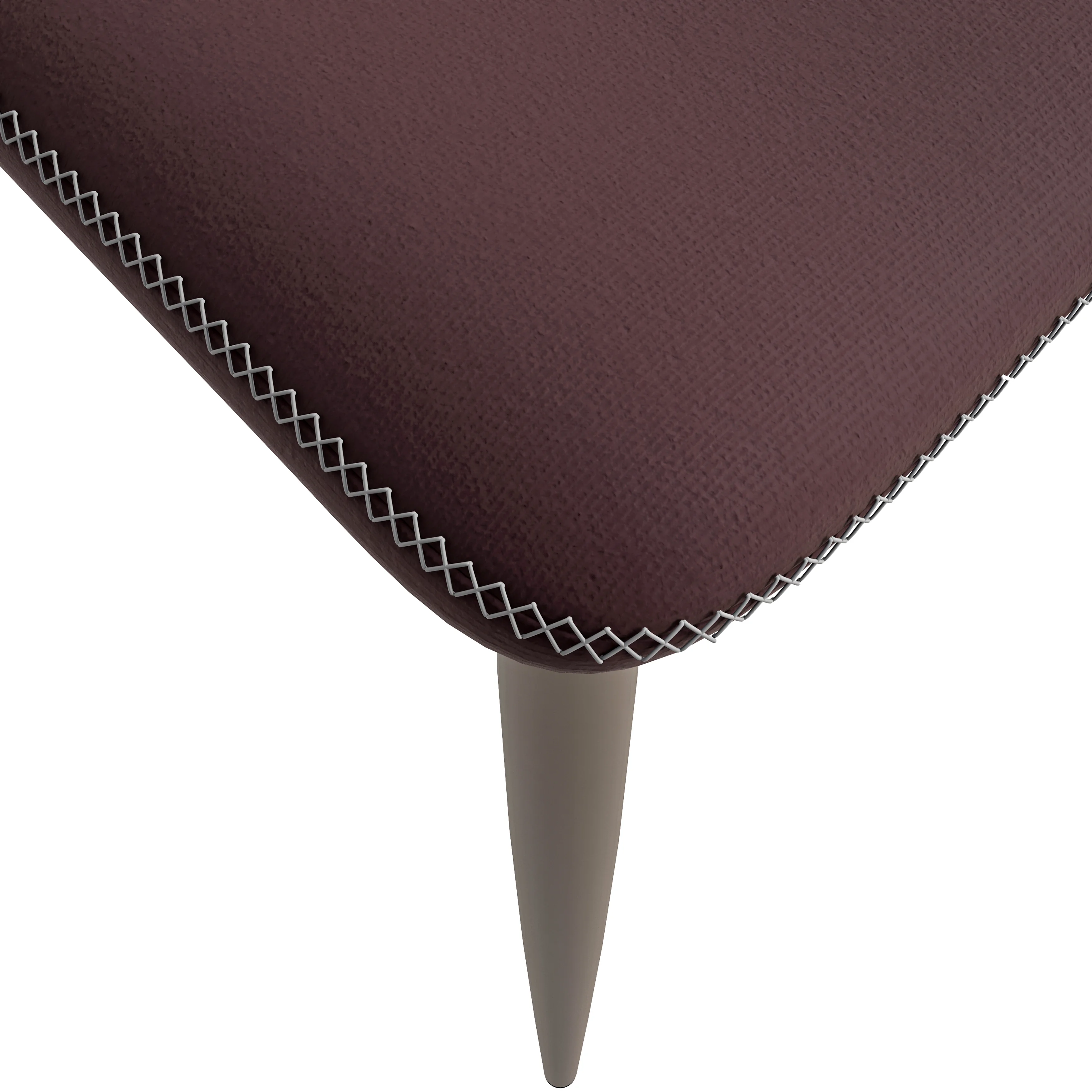 Mosaic Collection Modern Dining Chair in Plum Purple Fabric