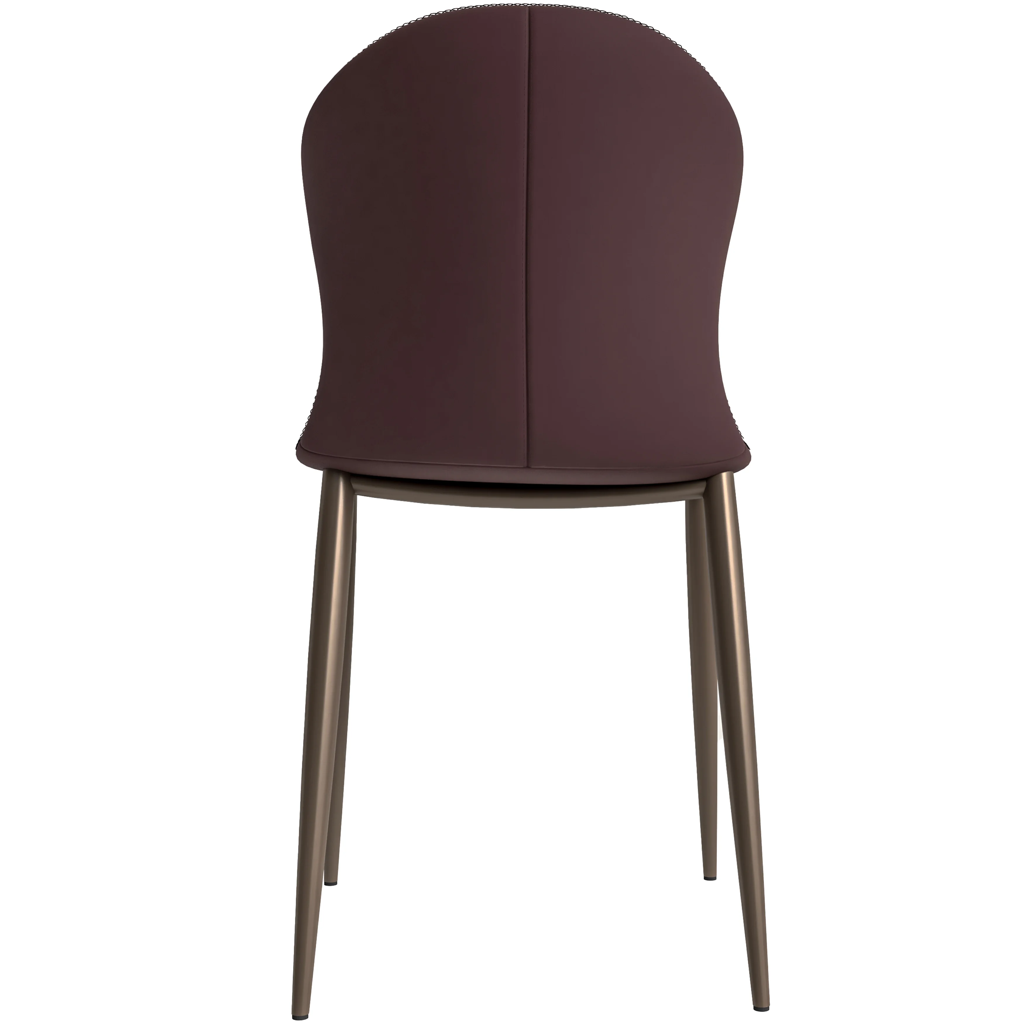Mosaic Collection Modern Dining Chair in Plum Purple Fabric