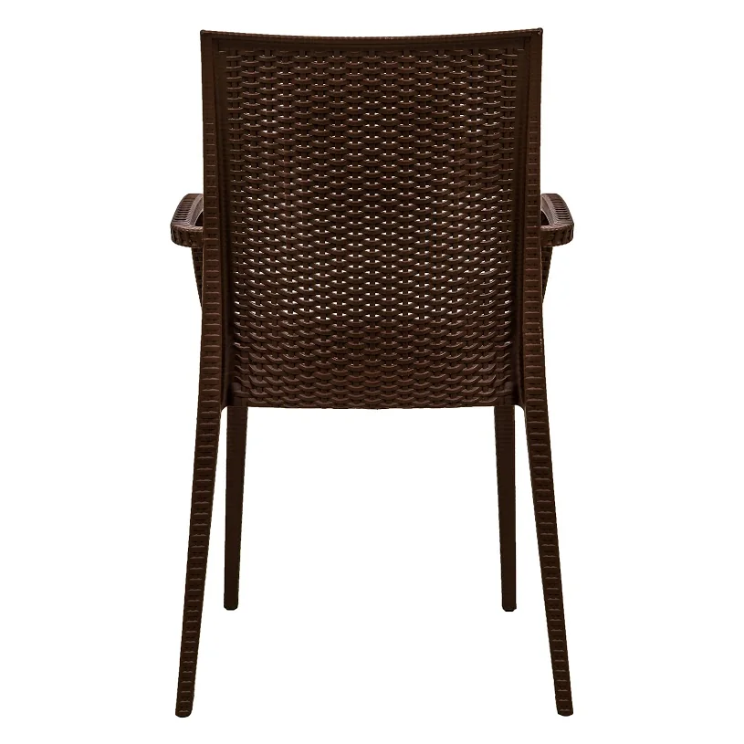 Weave Mace Indoor/Outdoor Chair (With Arms), Set of 4