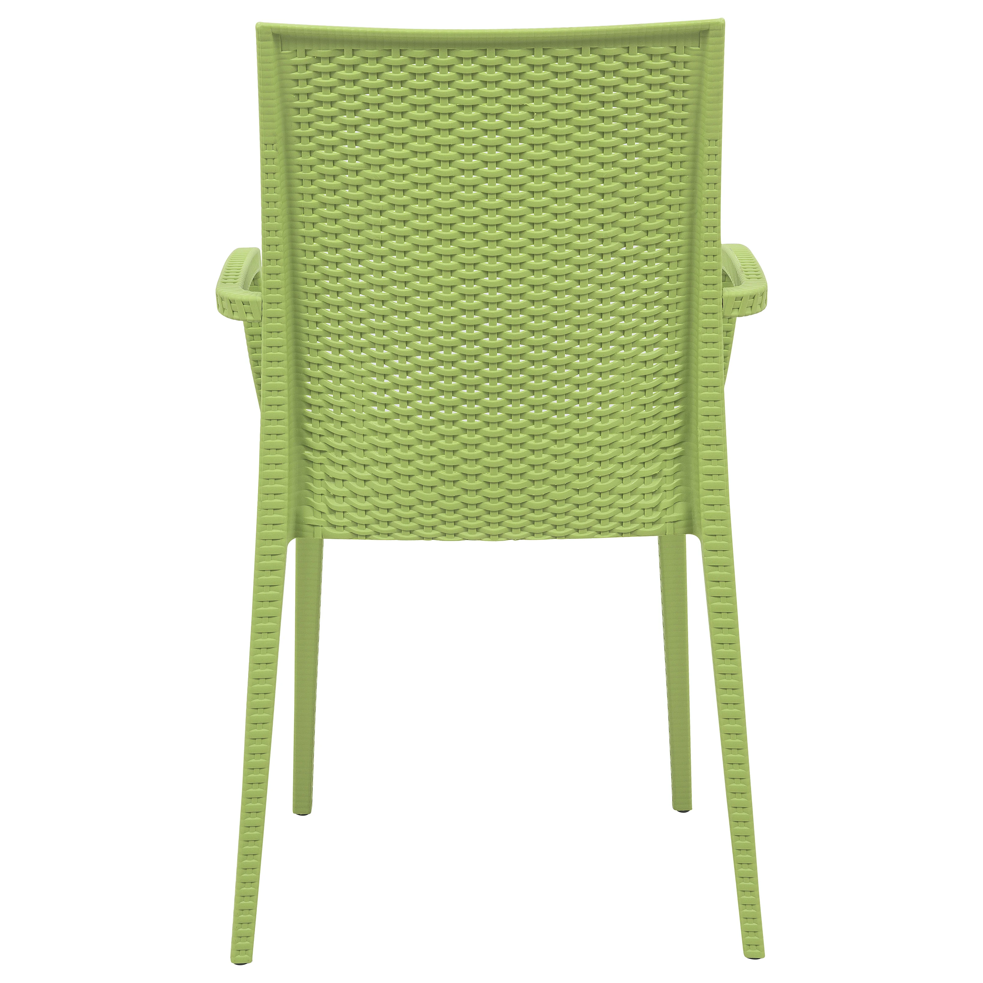 Weave Mace Indoor/Outdoor Chair (With Arms), Set of 4
