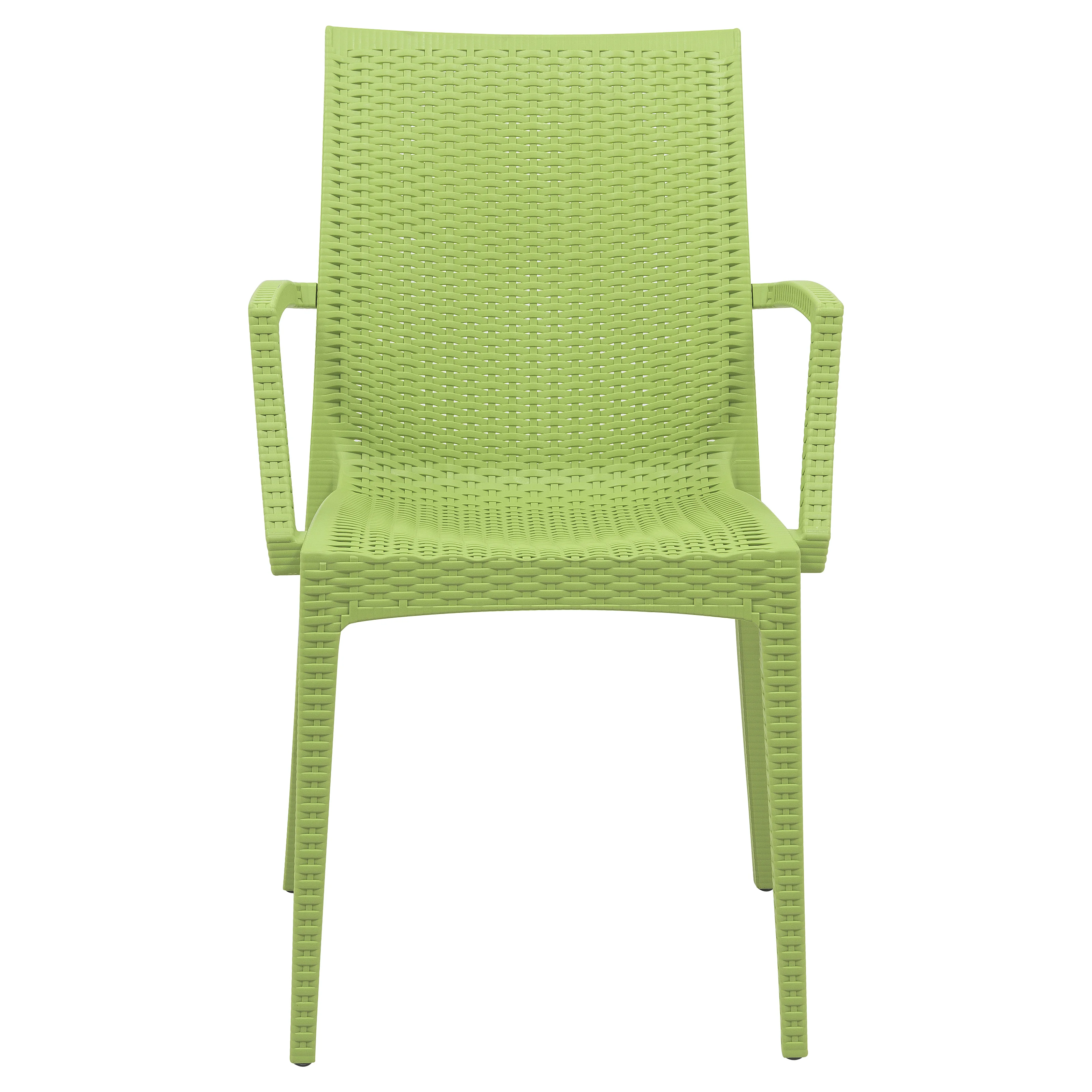 Weave Mace Indoor/Outdoor Chair (With Arms), Set of 4