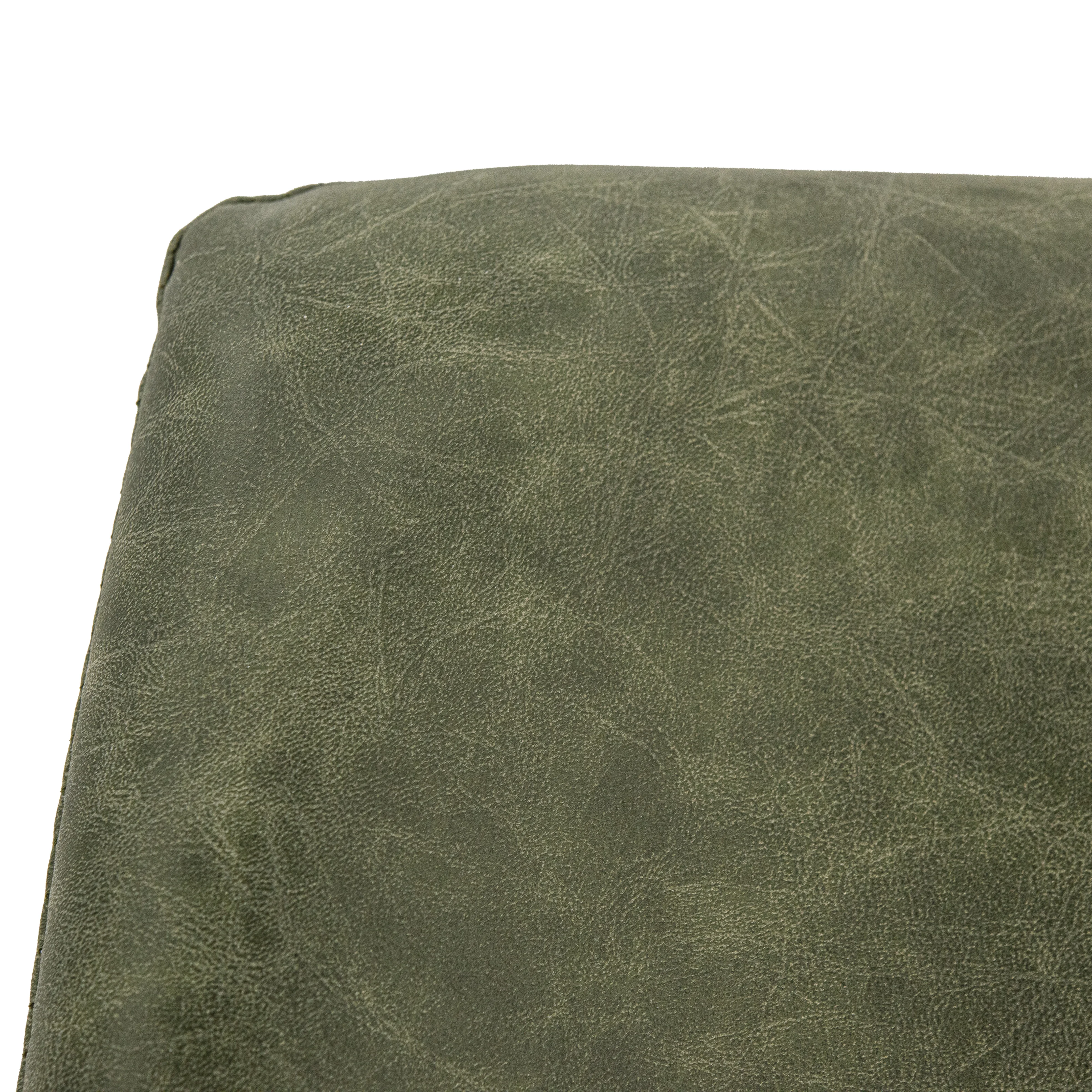 Markley Modern Leather Dining Chair With Gold Legs